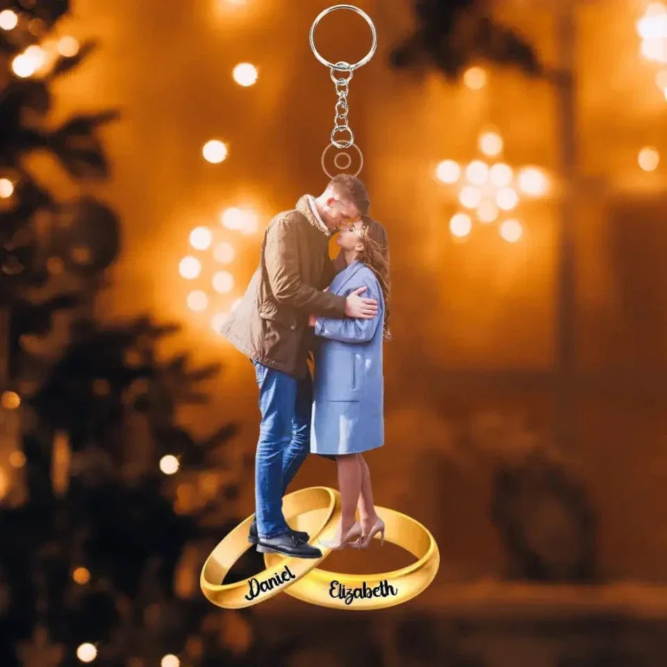 Personalized Photo Keychain - Gift For Couple, Wife, Husband - Joliny