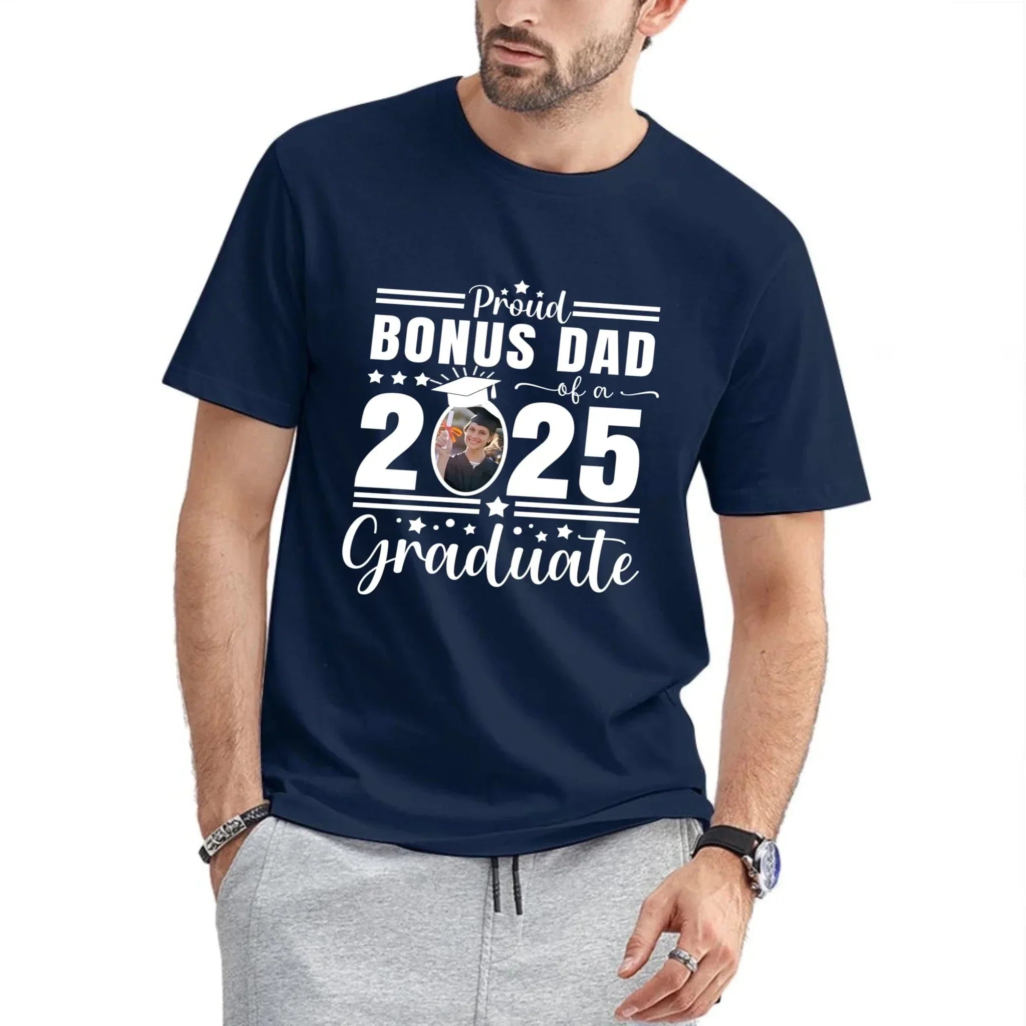 Personalized Proud Graduate Shirt, Custom Photo Cap - Joliny