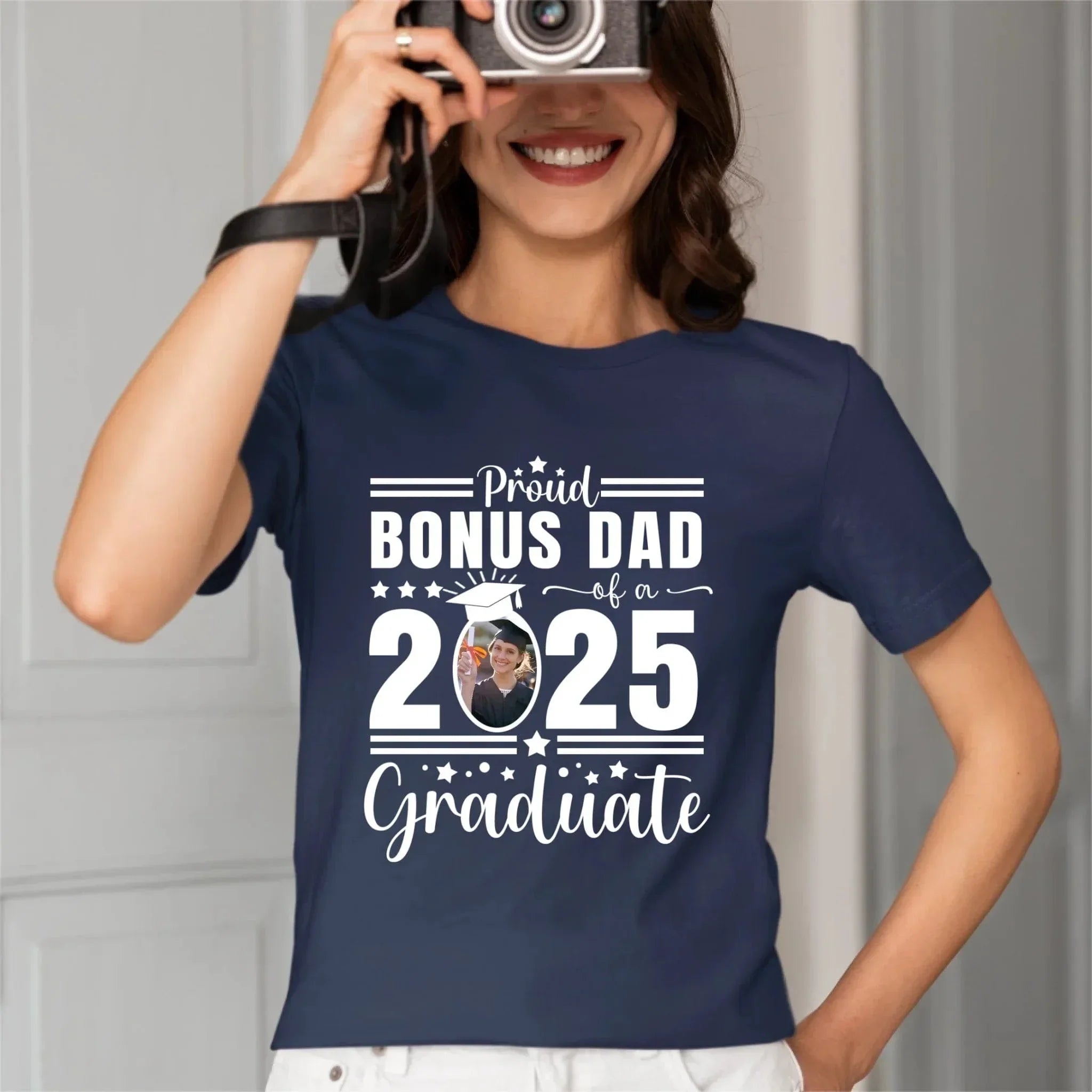 Personalized Proud Graduate Shirt, Custom Photo Cap - Joliny