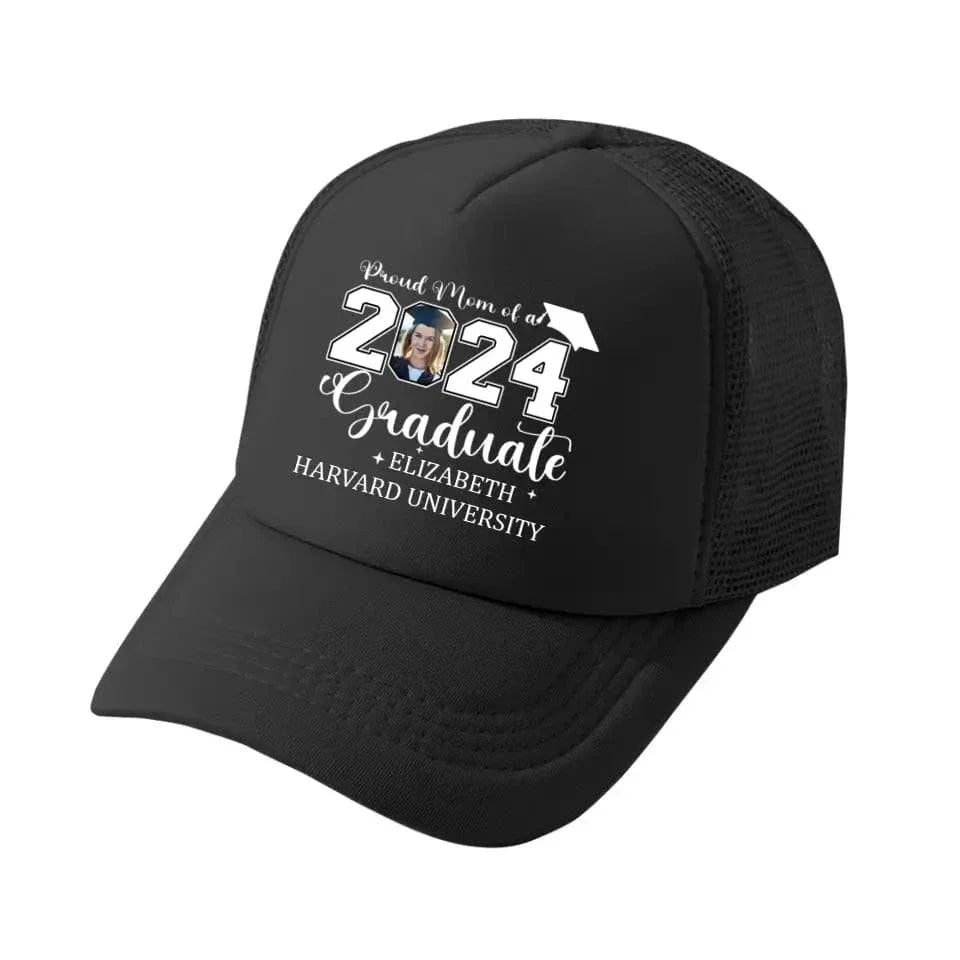 Personalized Proud Mom Dad Of A 2024 Graduate Baseball Cap - Custom Photo - Joliny