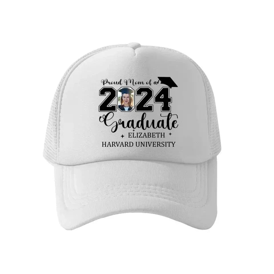 Personalized Proud Mom Dad Of A 2024 Graduate Baseball Cap - Custom Photo - Joliny