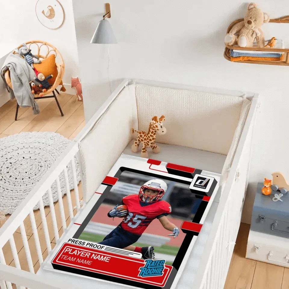 Personalized Sport Blanket: Panini Donruss Style - A Gift for the Sports Lover - Joliny