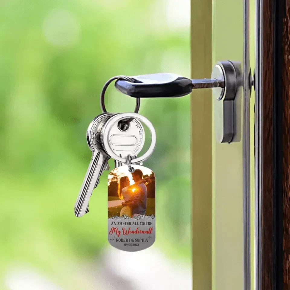 Personalized Stainless Steel Keychain - You're My Wonderwall - Gift For Lover - Joliny
