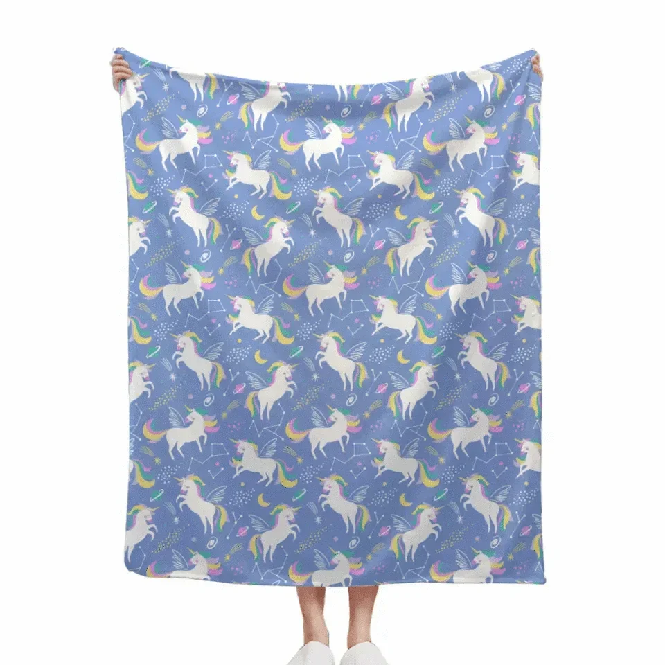 Personalized Unicorn Crab Shell Gift Blanket - Joliny
