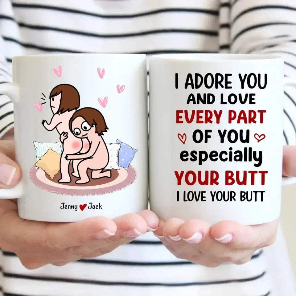I Adore You Personalized Mug - Couple Gift, Valentine's Gift - Joliny