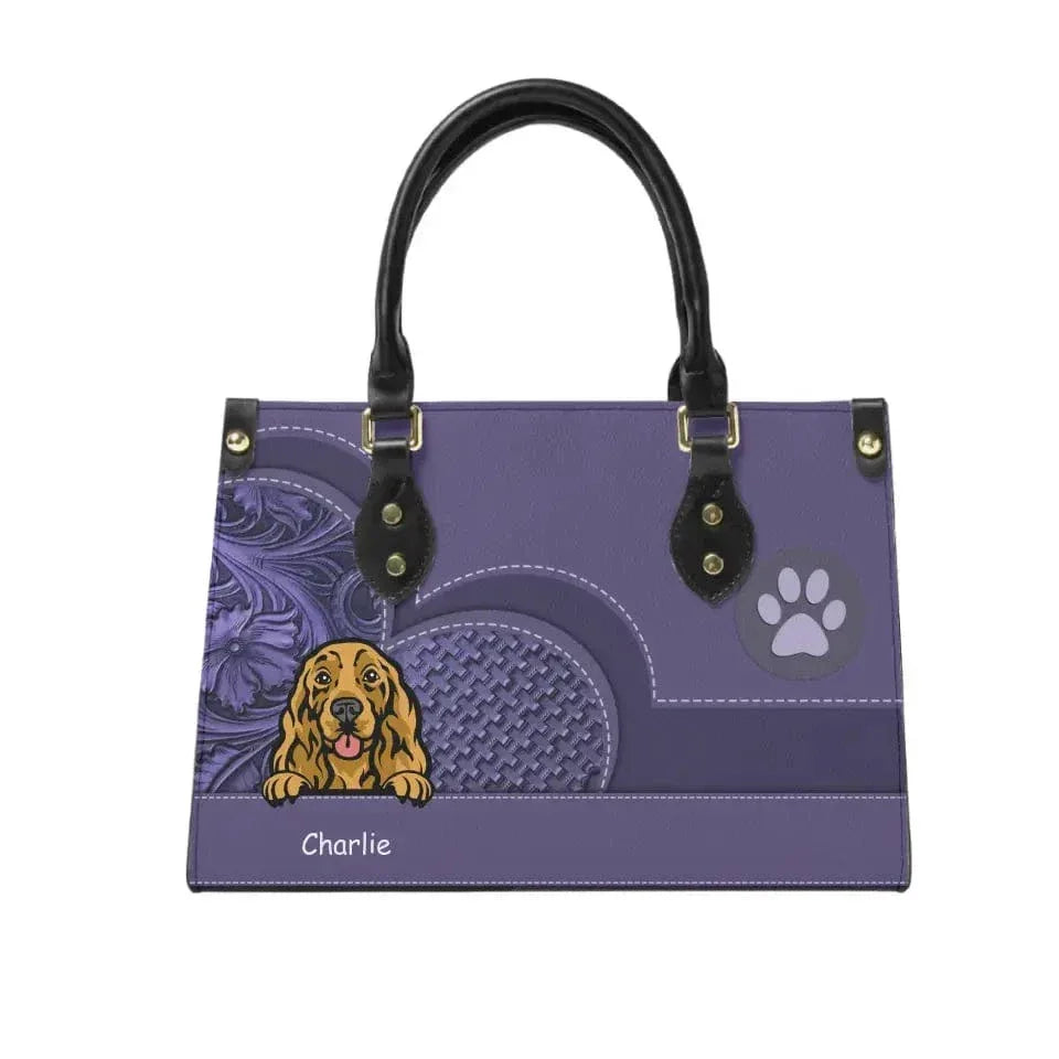 Personalized Dog Leather Handbag - Gift For Dog Lover - Joliny