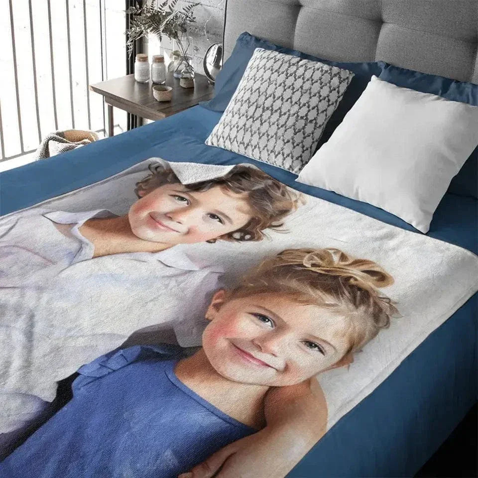 Select Blanket Art Style: Sketch or Oil Painting - Customized Gifts - Joliny