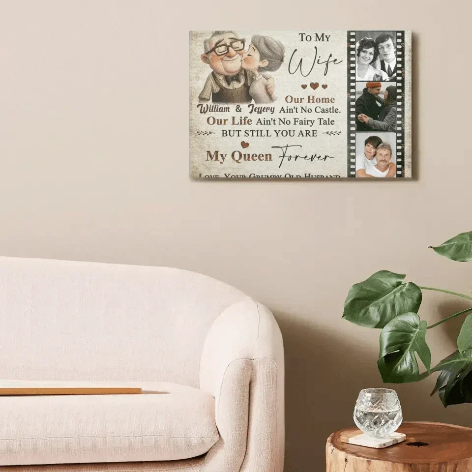 Sentimental Gift for Wife Personalized Gift from Husband Canvas Print - Joliny