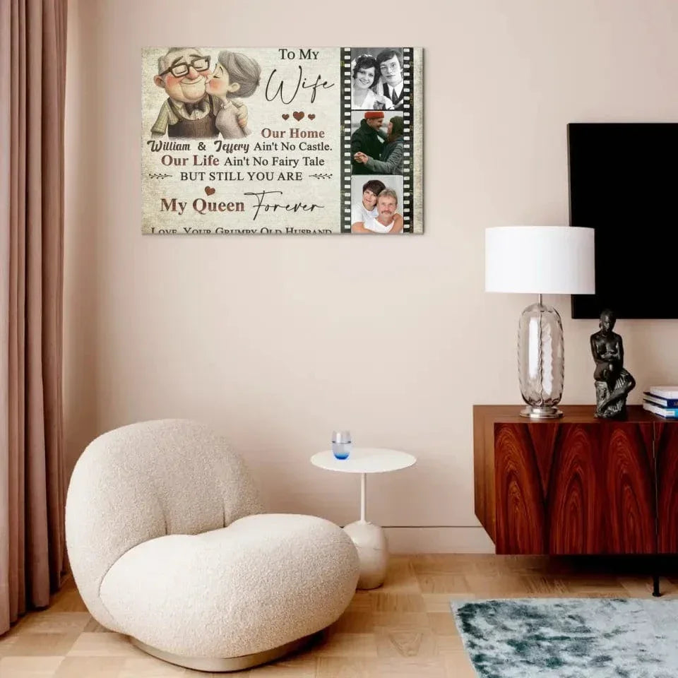 Sentimental Gift for Wife Personalized Gift from Husband Canvas Print - Joliny