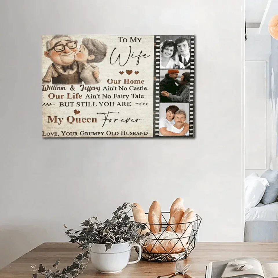 Sentimental Gift for Wife Personalized Gift from Husband Canvas Print - Joliny