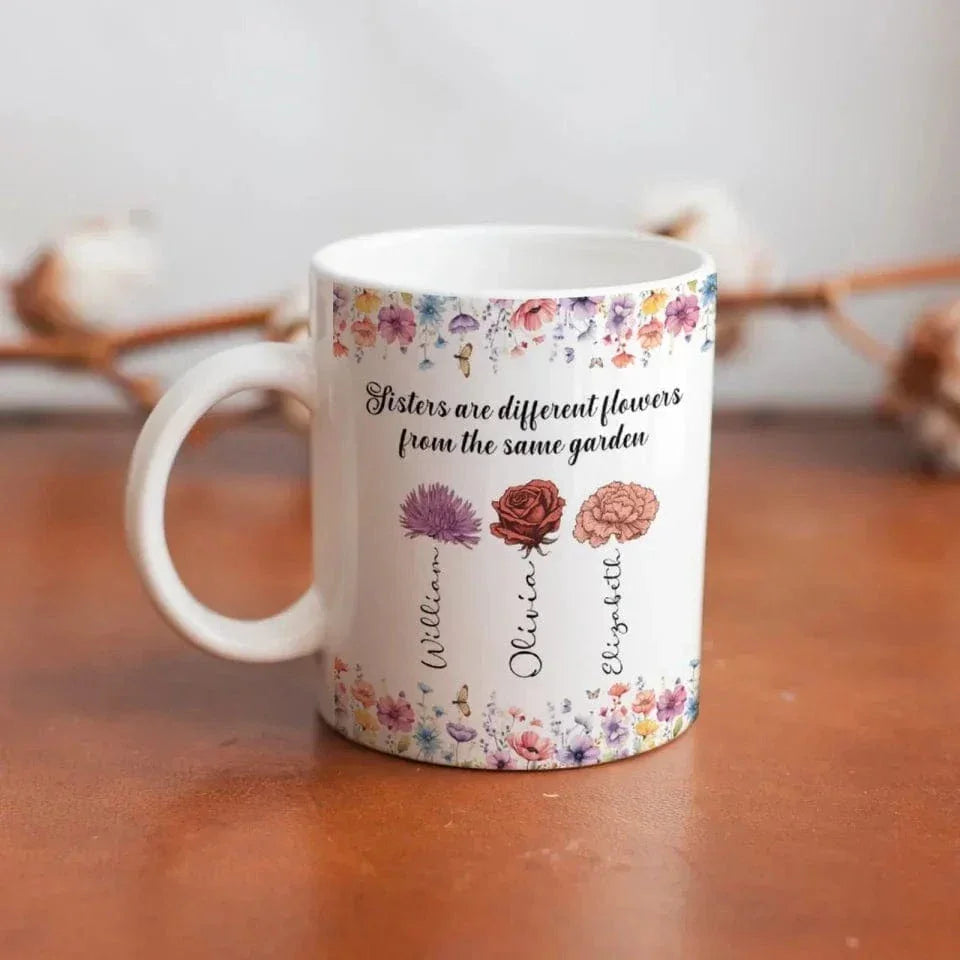 Sisters Together - Personalized 3D Inflatable Coffee Mug - A bBirthday Gift For a Good Friend! - Joliny