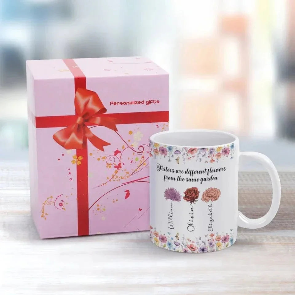 Sisters Together - Personalized 3D Inflatable Coffee Mug - A bBirthday Gift For a Good Friend! - Joliny