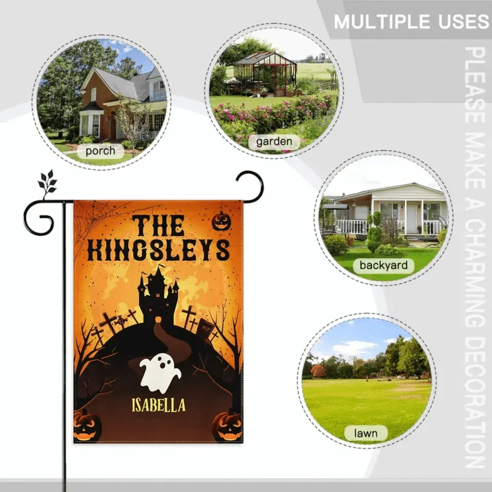 Some Little Ghosties On Halloween - Personalized Funny Flag - Joliny