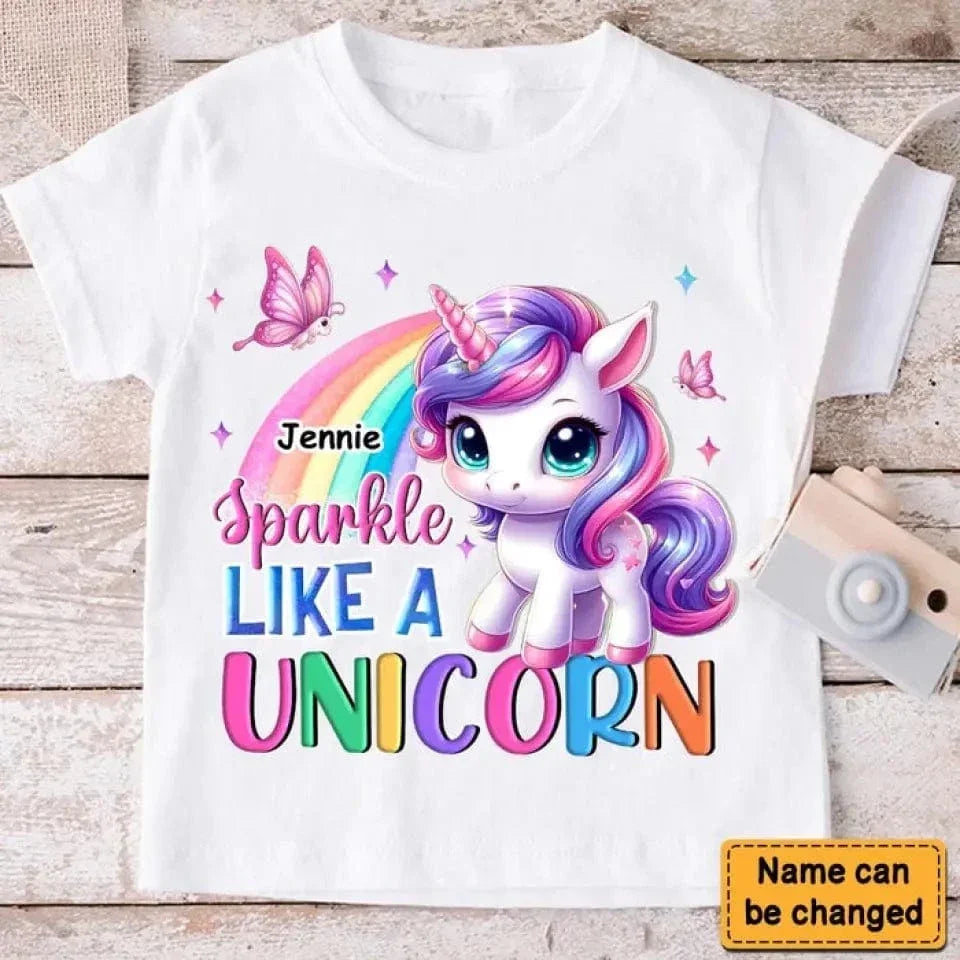 Sparkle Like A Unicorn Kid T Shirt - Joliny