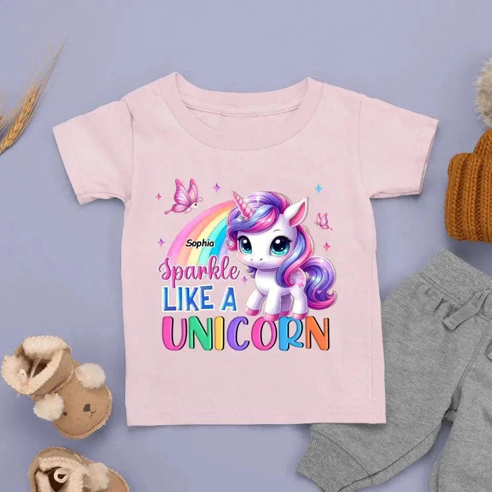 Sparkle Like A Unicorn Kid T Shirt - Joliny