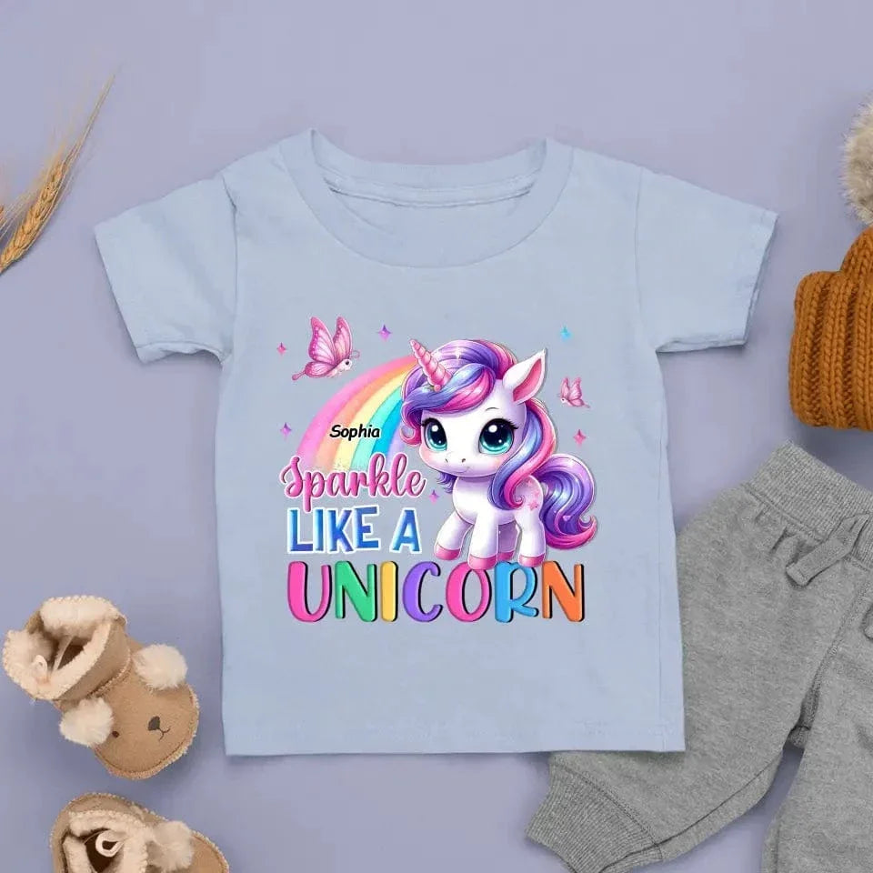 Sparkle Like A Unicorn Kid T Shirt - Joliny