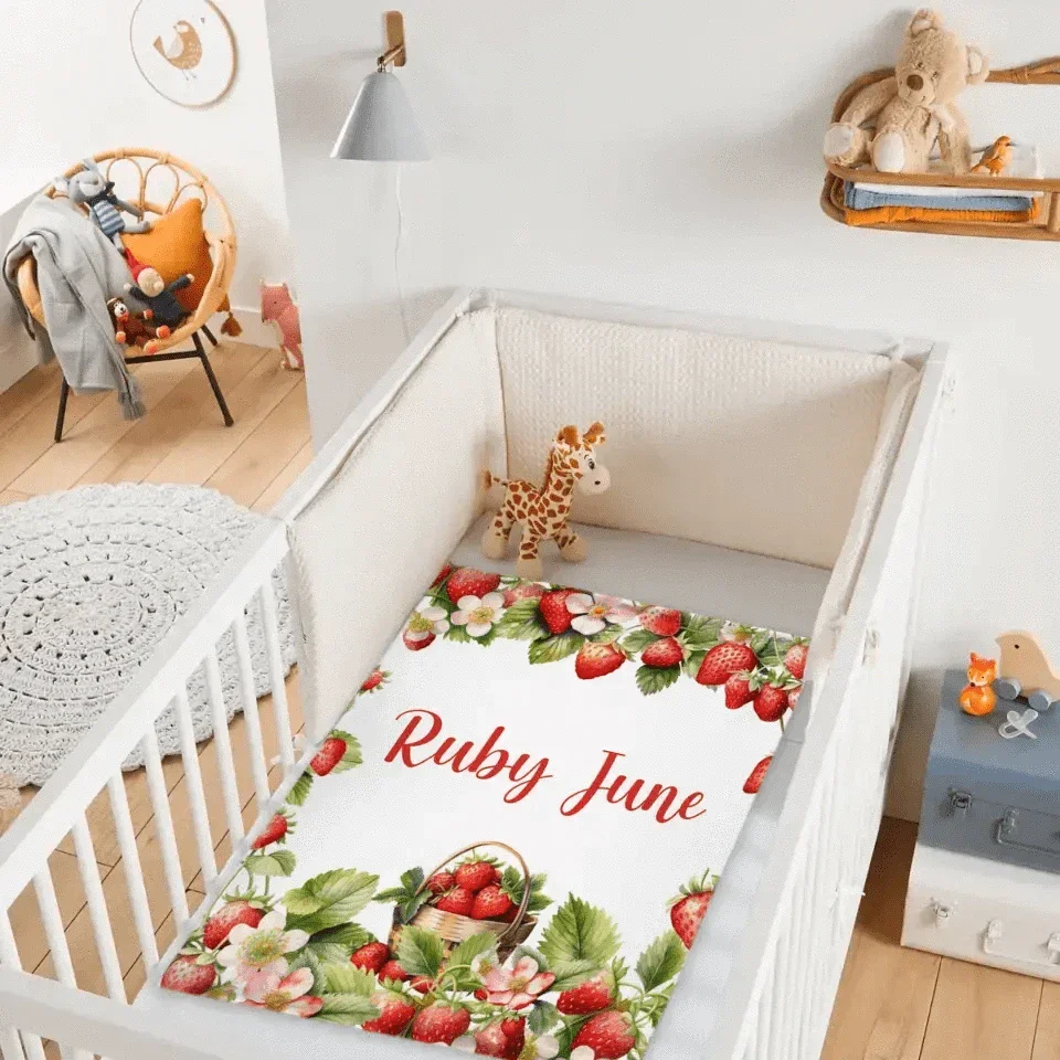 Strawberry Name Customized Blanket Gift for Girls - Joliny