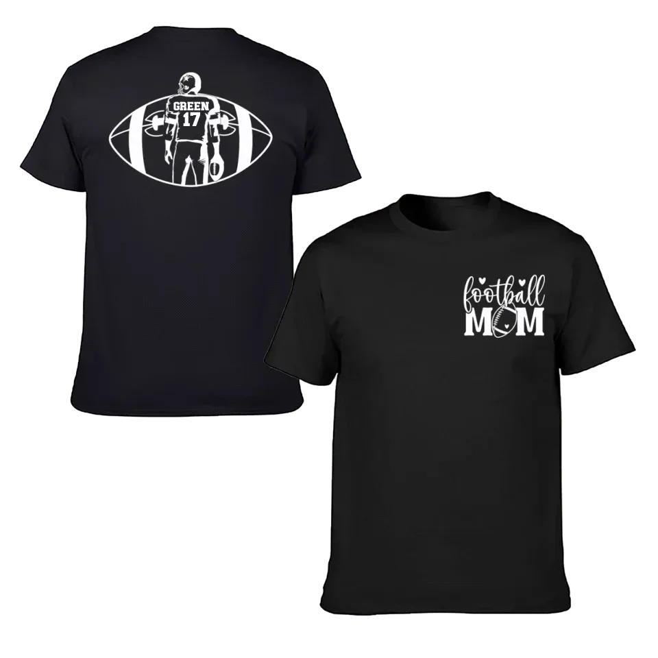 Support Football - Personalised Matchday 2 Sided T-Shirt - A Gift For Mom - Joliny