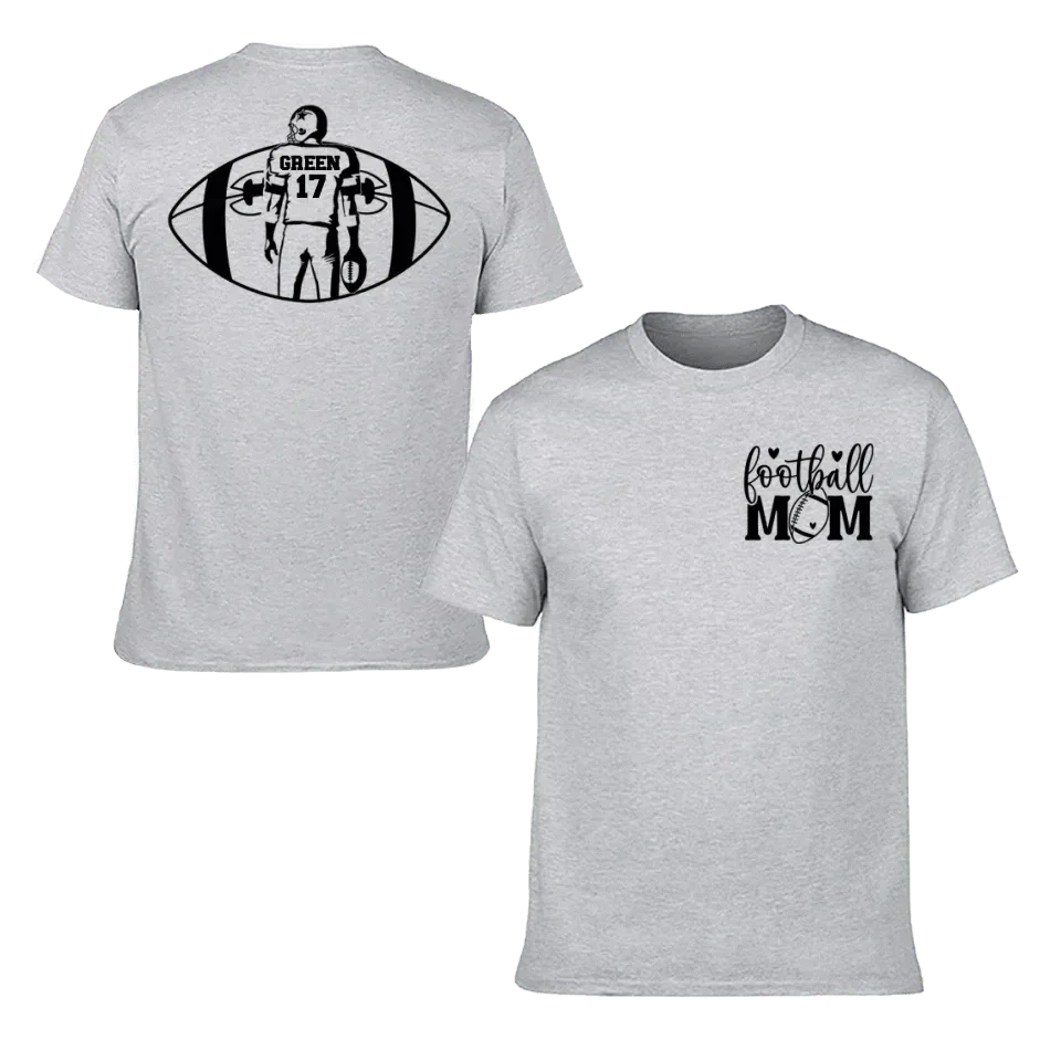 Support Football - Personalised Matchday 2 Sided T-Shirt - A Gift For Mom - Joliny