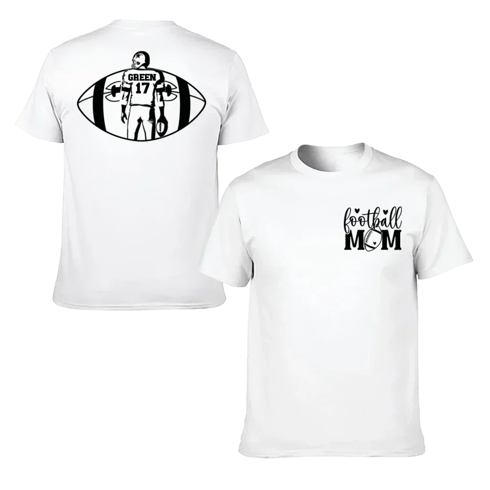 Support Football - Personalised Matchday 2 Sided T-Shirt - A Gift For Mom - Joliny