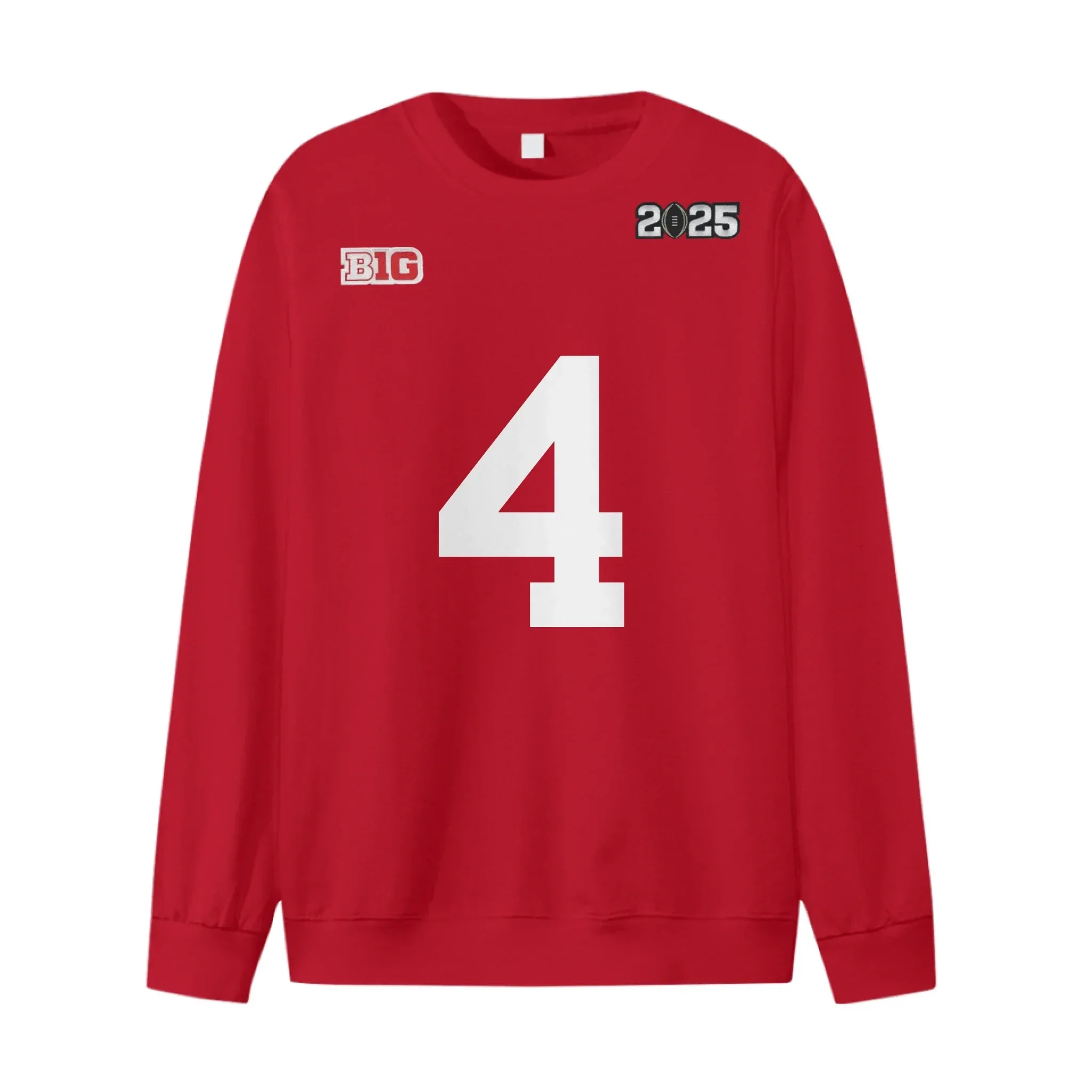 Football Themed T-shirt - CFP Final Patch 2025 Apparel with Personalized Numbers - A Gift For Players,Football Lovers - Joliny