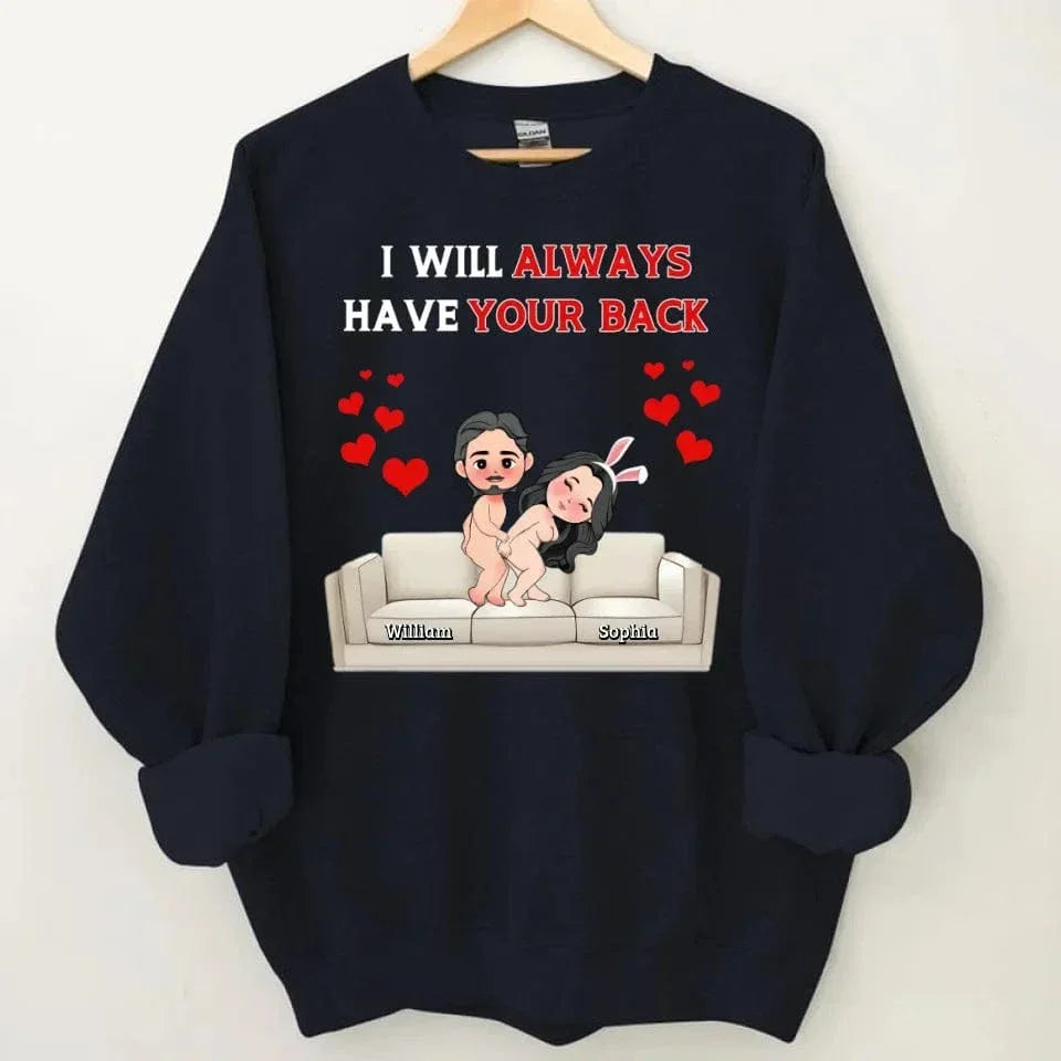 Customized Fun Couple T-shirt - Personalized Name and Cartoon Couple Image Quirky Fun Costume - A Gift For Girlfriend,Boyfriend,Husband,Wife - Joliny