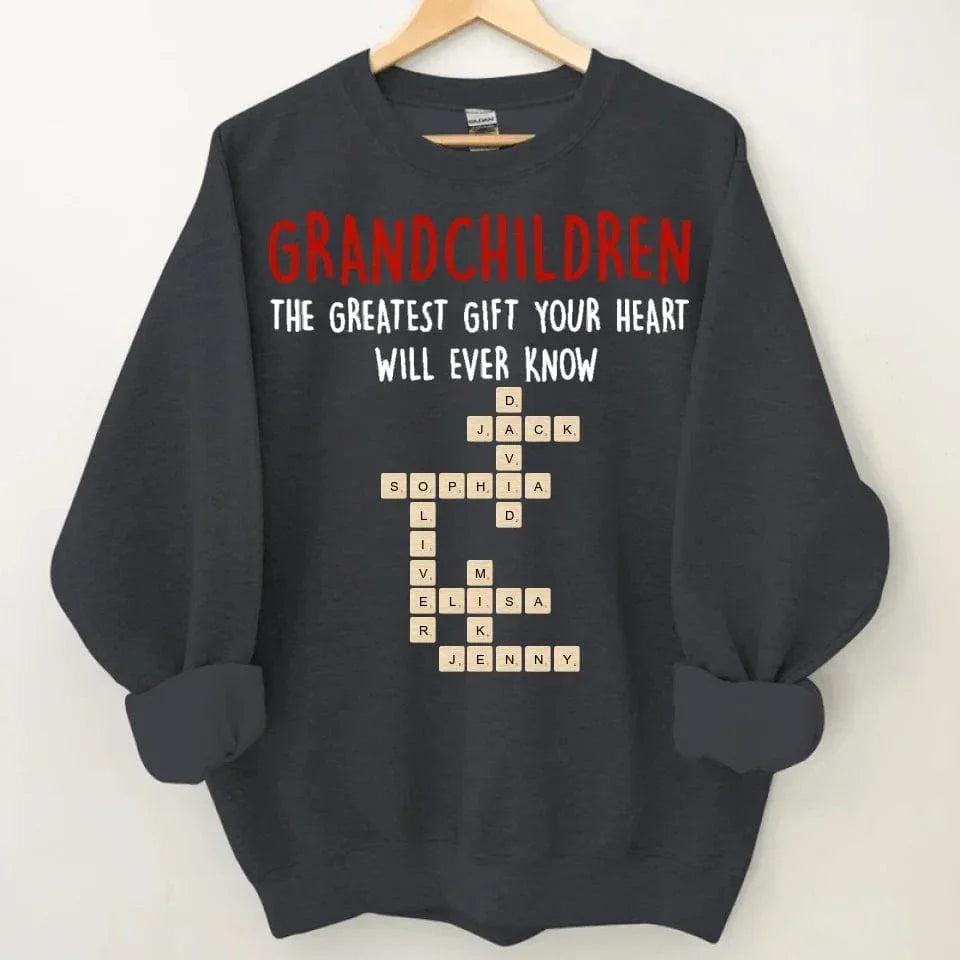 Customized Family T-shirt - Crossword Free Combination Personalized Name Comfort Fashion Clothing - A Gift For Family,Grandma,Grandparent - Joliny