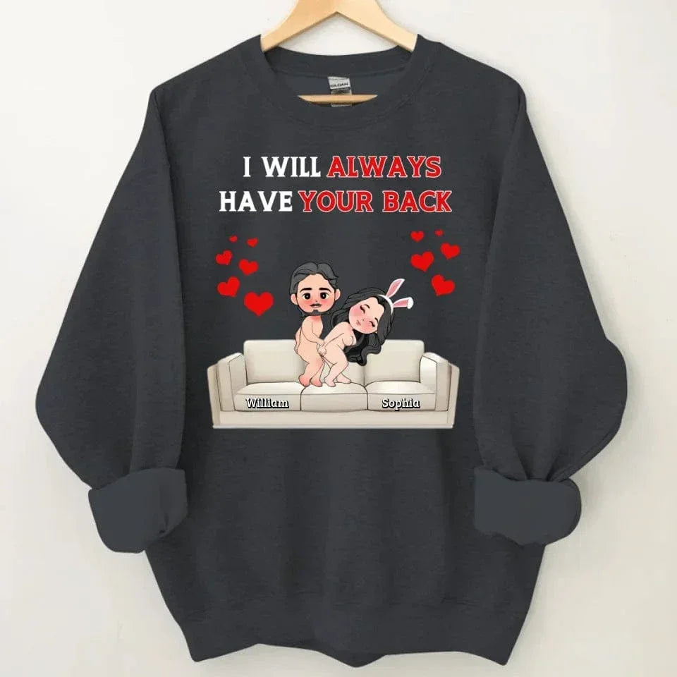 Customized Fun Couple T-shirt - Personalized Name and Cartoon Couple Image Quirky Fun Costume - A Gift For Girlfriend,Boyfriend,Husband,Wife - Joliny