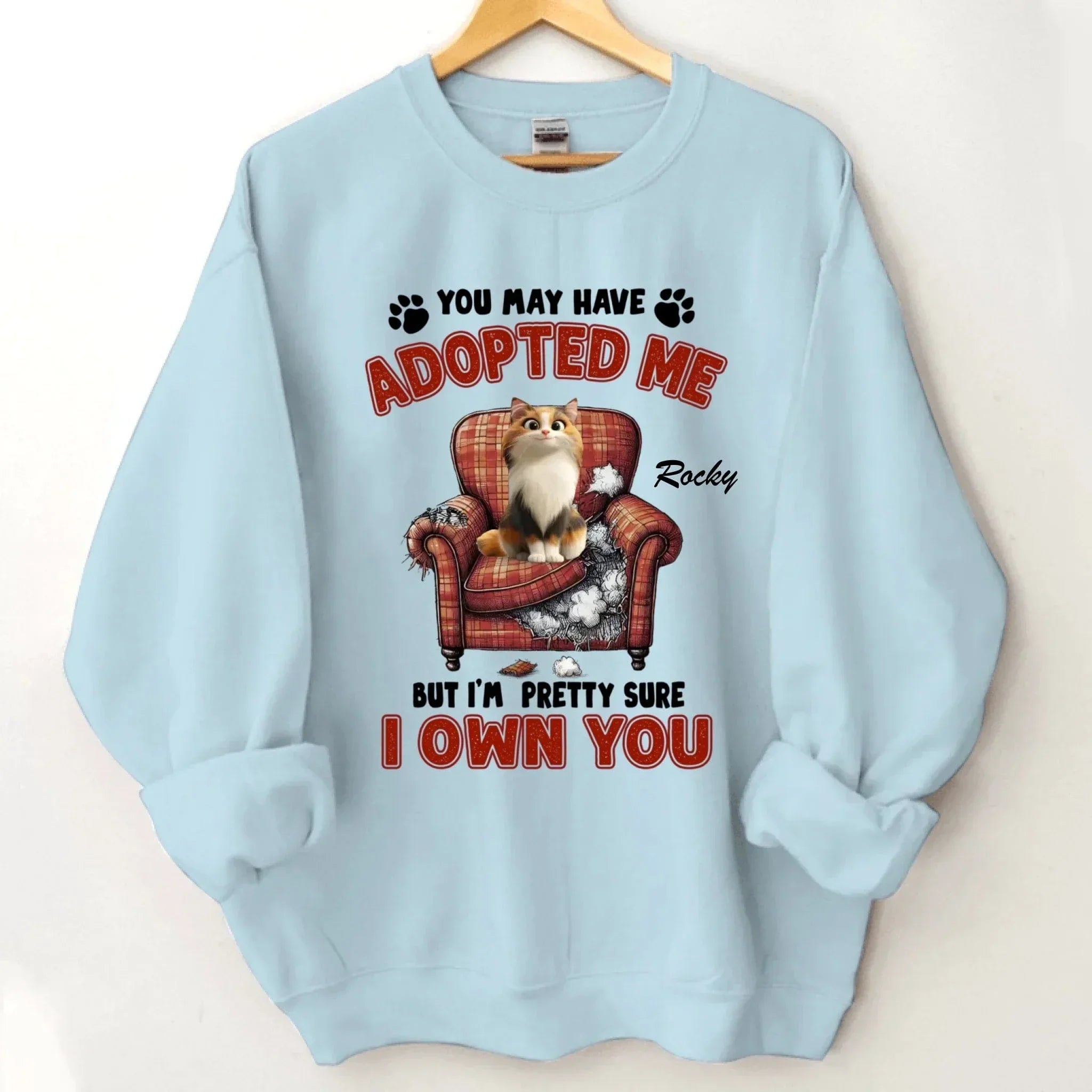 Customized Cat Themed T-Shirt - Personalized Cat Owner Clothing with Cat and Cat's Name - A Gift For Cat Owners,Cat Lovers - Joliny