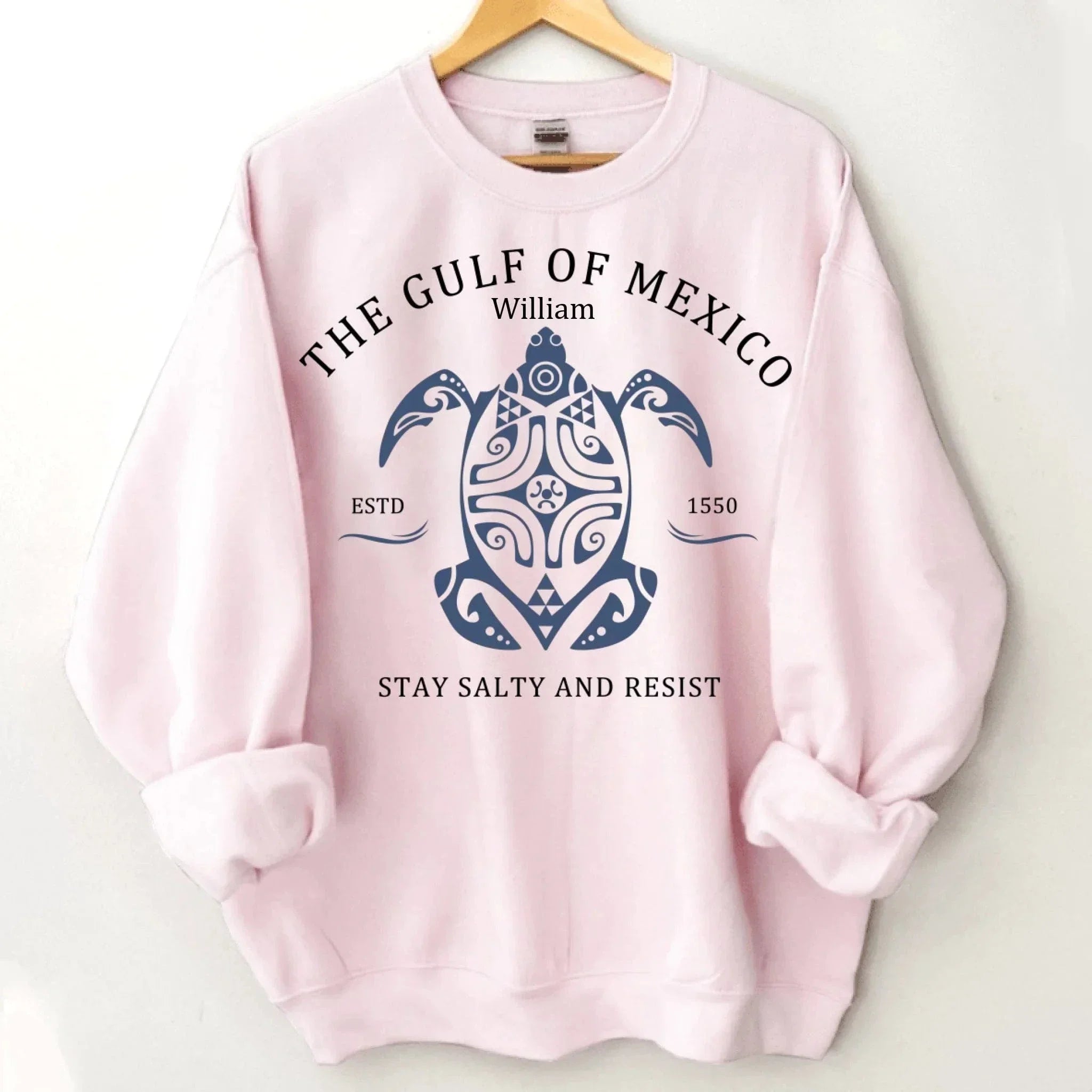 Custom Gulf of Mexico Printed Garments - Personalised Name Gulf of Mexico Themed Printed Trendy T-shirt - A Gift For Family,Friend,BFF - Joliny