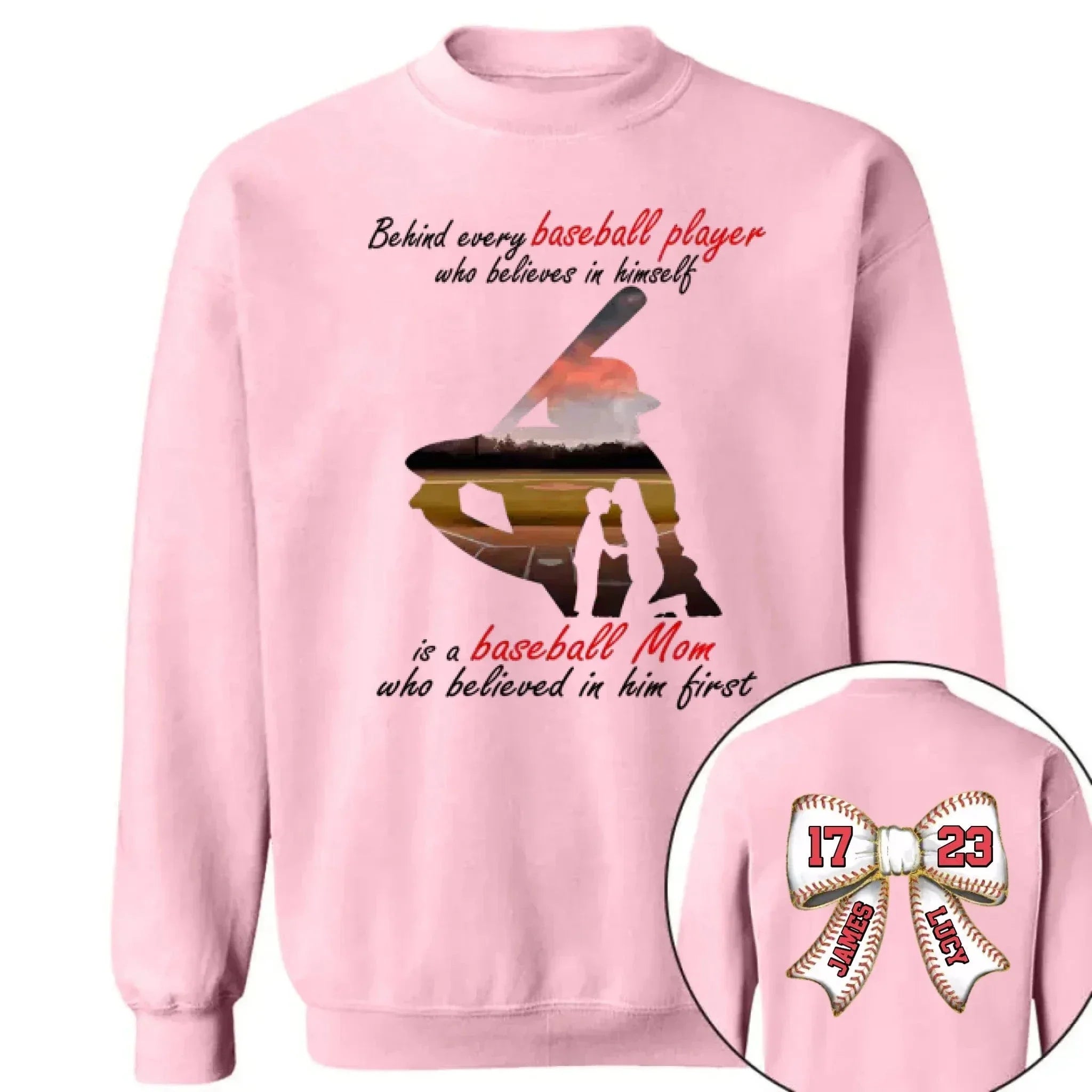 Customed Baseball T-Shirt - Personalised Baseball Themed Apparel with Themes,Numbers and Names - Gifts for Family,Children,Baseball Lovers - Joliny