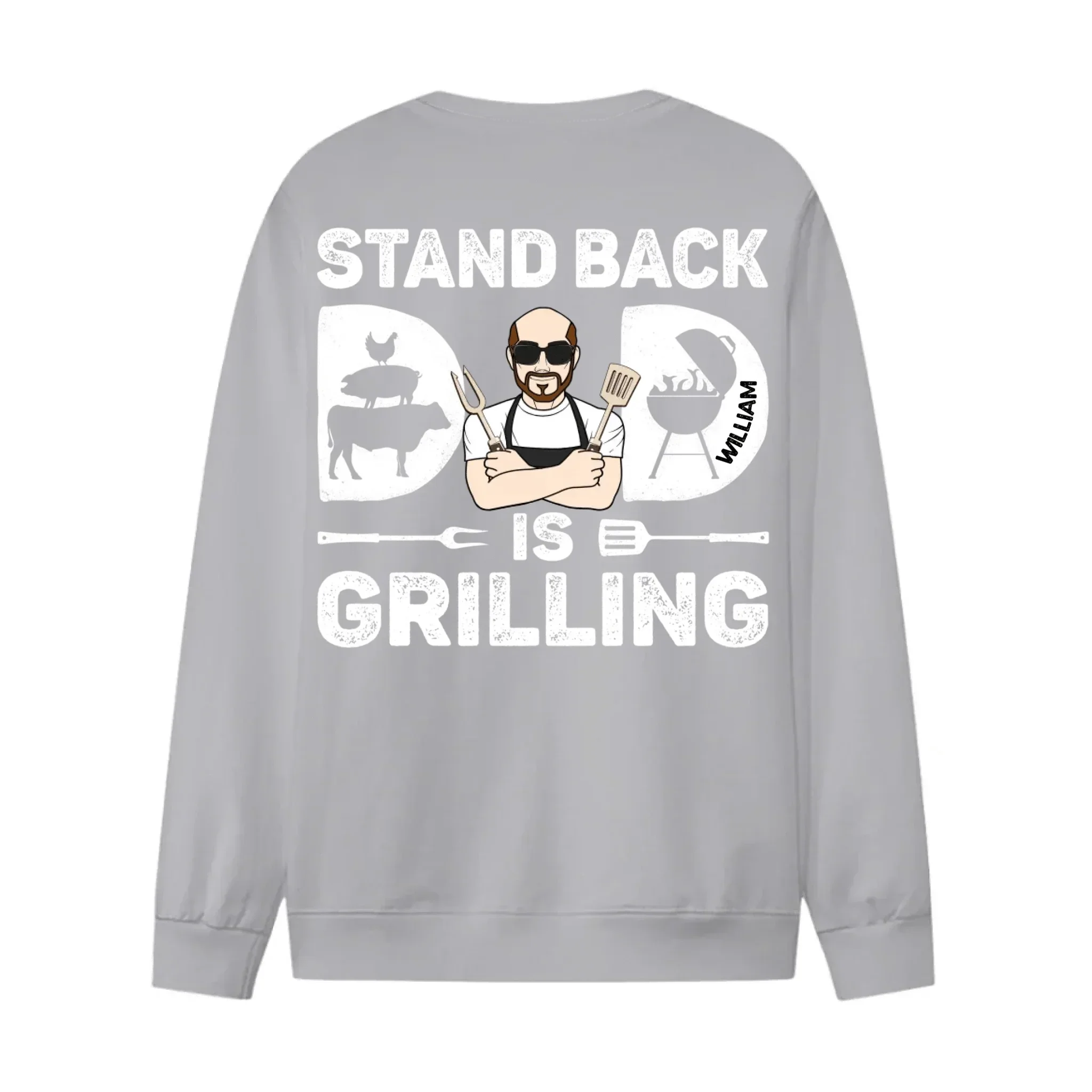 Customized Barbecue-themed Clothing - Personalized Character Images and Name - Unique Gift For Dad - Joliny