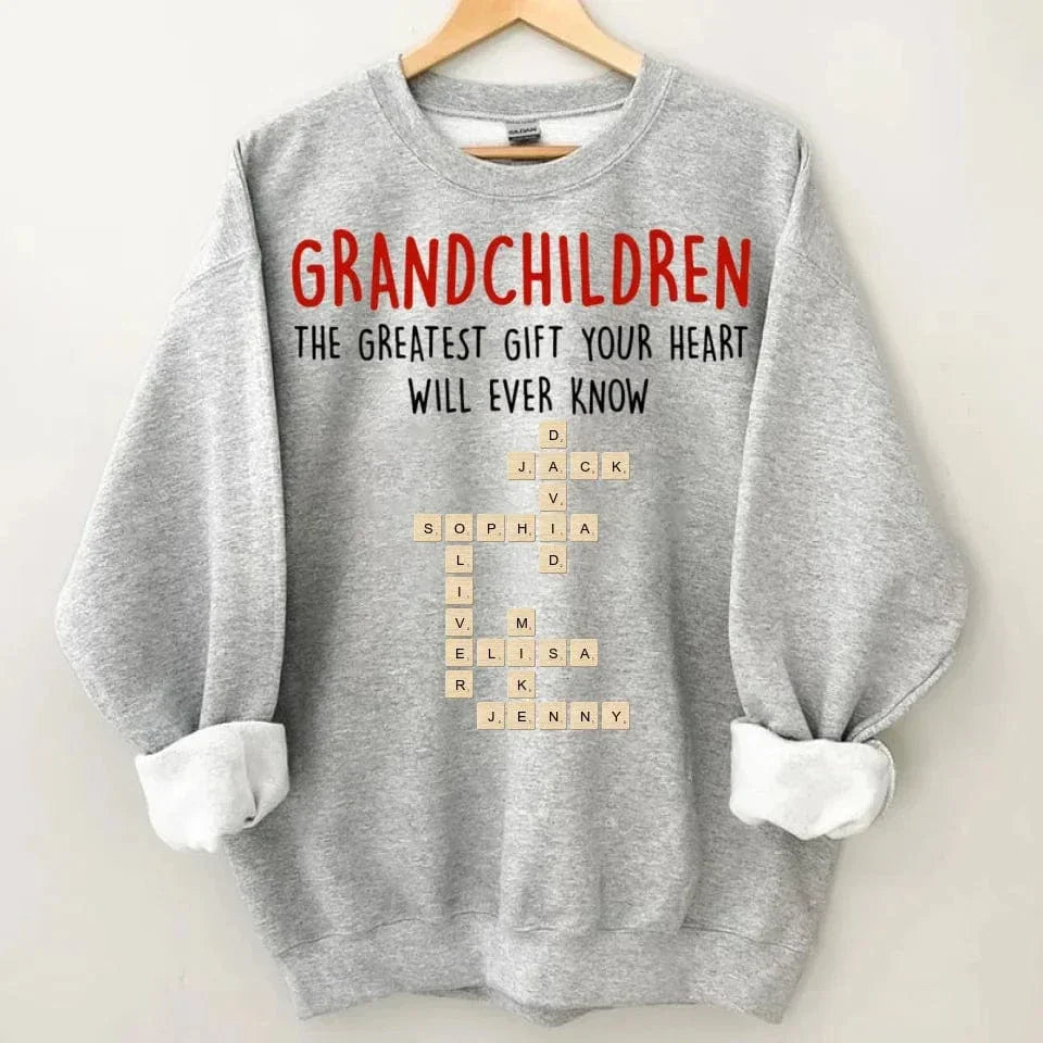 Customized Family T-shirt - Crossword Free Combination Personalized Name Comfort Fashion Clothing - A Gift For Family,Grandma,Grandparent - Joliny