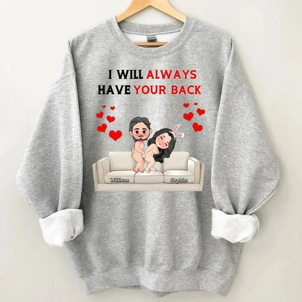 Customized Fun Couple T-shirt - Personalized Name and Cartoon Couple Image Quirky Fun Costume - A Gift For Girlfriend,Boyfriend,Husband,Wife - Joliny