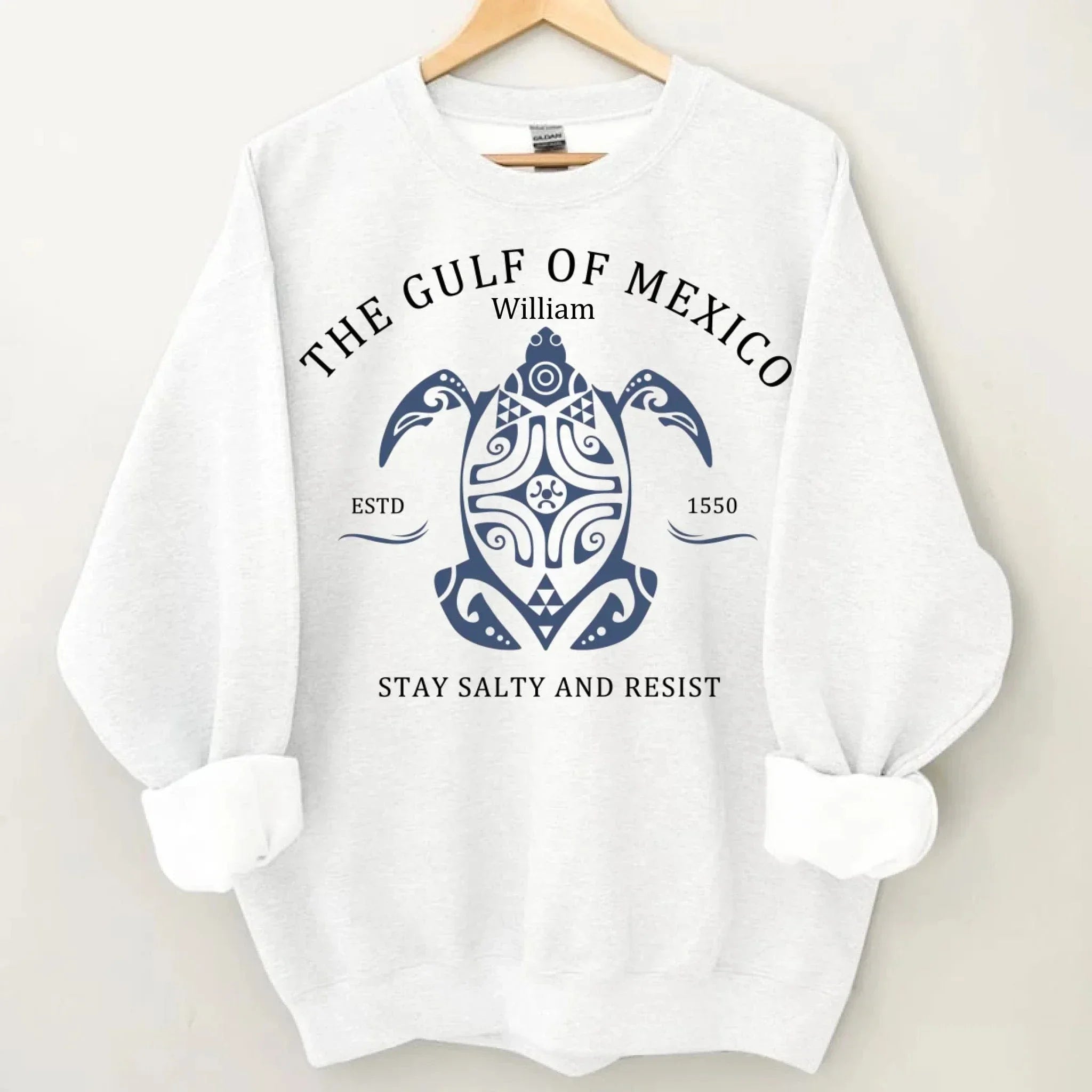 Custom Gulf of Mexico Printed Garments - Personalised Name Gulf of Mexico Themed Printed Trendy T-shirt - A Gift For Family,Friend,BFF - Joliny