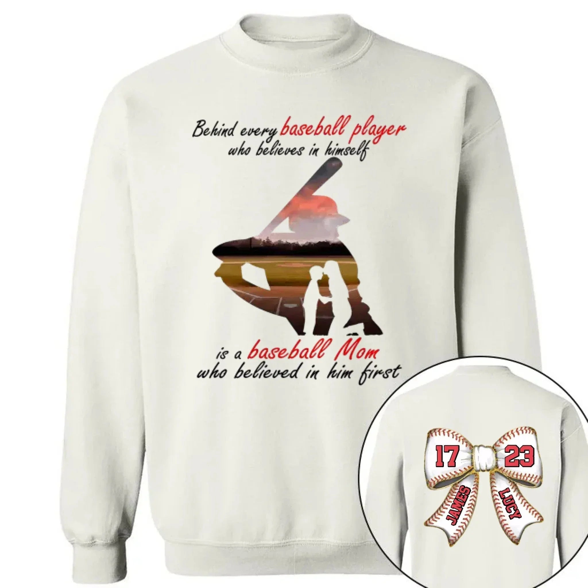 Customed Baseball T-Shirt - Personalised Baseball Themed Apparel with Themes,Numbers and Names - Gifts for Family,Children,Baseball Lovers - Joliny