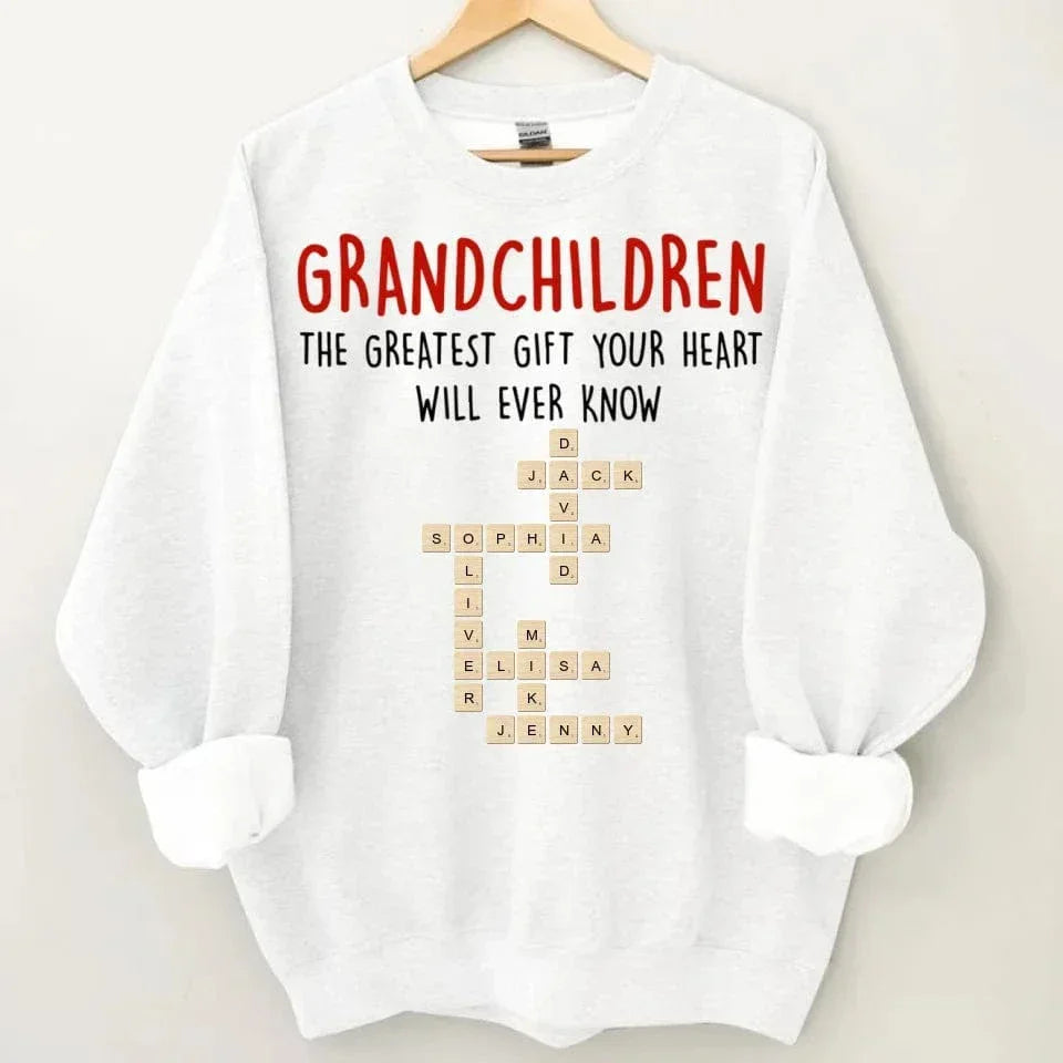 Customized Family T-shirt - Crossword Free Combination Personalized Name Comfort Fashion Clothing - A Gift For Family,Grandma,Grandparent - Joliny