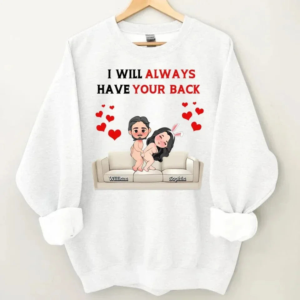 Customized Fun Couple T-shirt - Personalized Name and Cartoon Couple Image Quirky Fun Costume - A Gift For Girlfriend,Boyfriend,Husband,Wife - Joliny