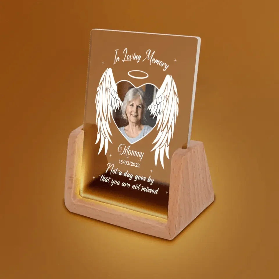 Sympathy Gift - Custom Photo Your Light Will Always Shine In My Heart - Memorial Personalized Custom Shaped LED Night Light - Joliny