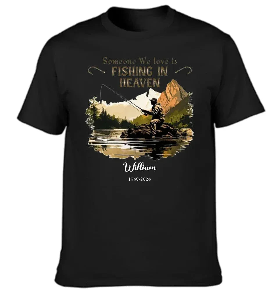 Customized Paradise Fishing Memorial Apparel - Personalized Name And Year Commemorative Clothing - In Loving Memory Christmas Gift For Family,Friend,Your Self - Joliny