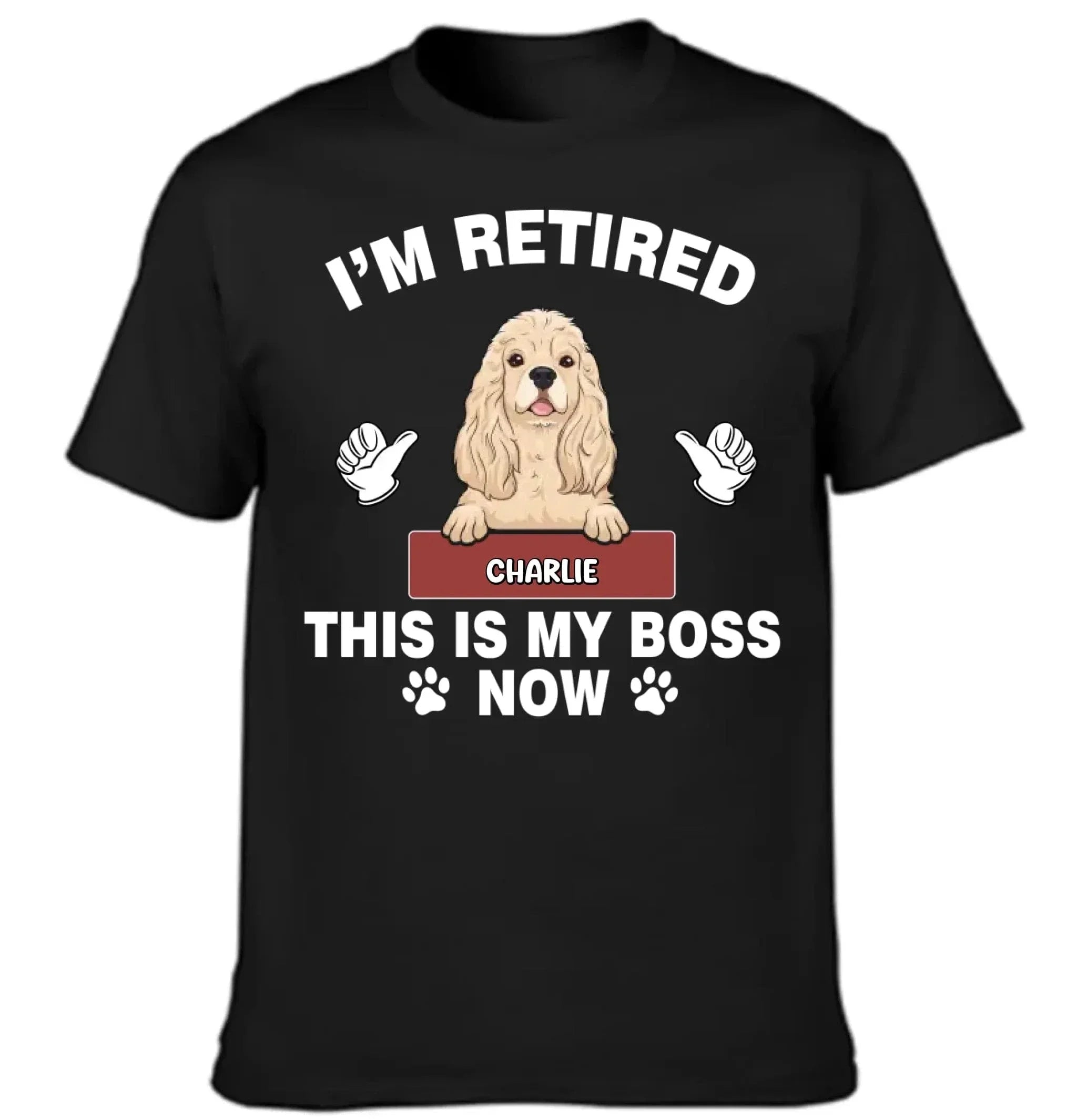 Customized Pet Themed T-shirt - Personalize Fashionable Clothing with Different Breed Pet Prints and Names - A Gift For Pet Lovers,Pet Owners - Joliny