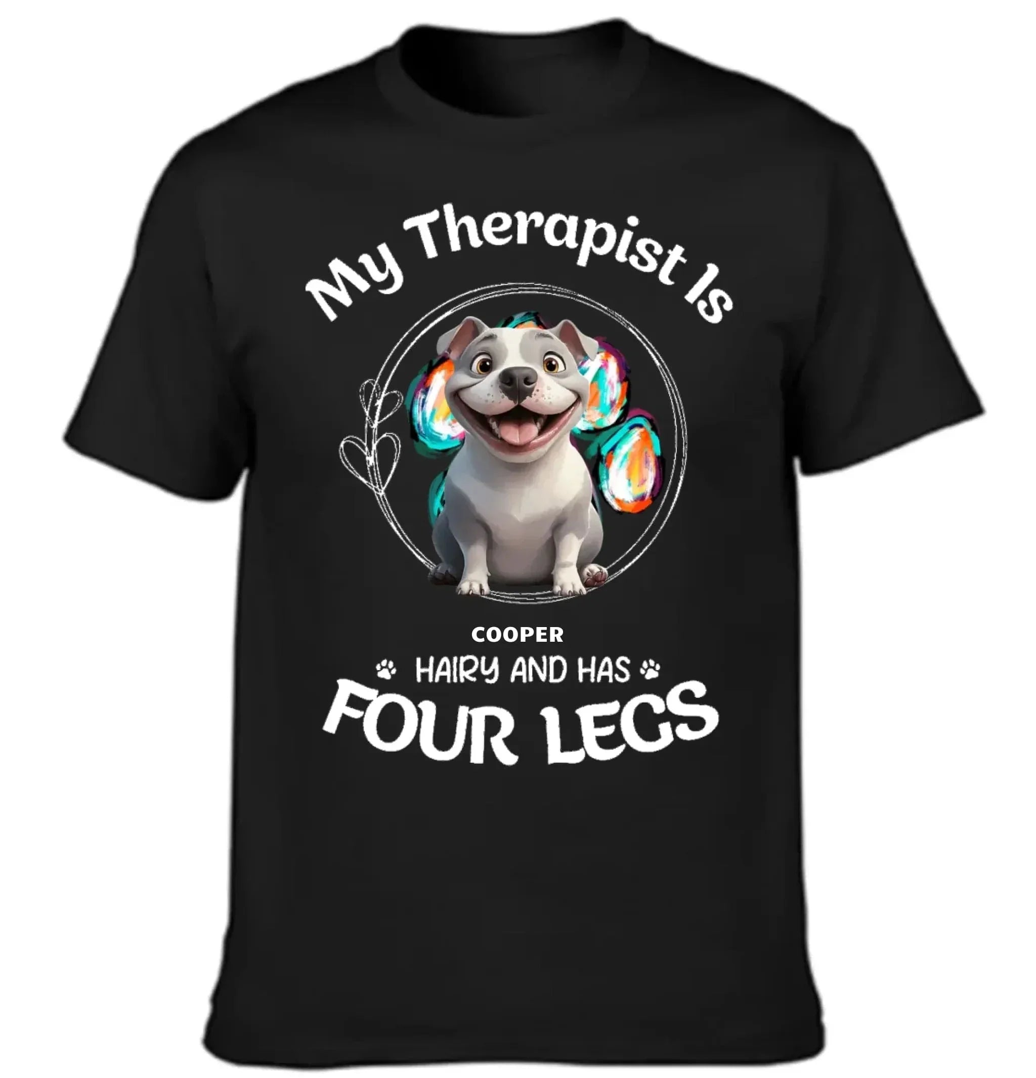 Customized Puppy Themed T-shirt - Personalized Puppy Pattern and Name Pet Memorial Clothes - A Gift For Dog Lovers,Dog Owners - Joliny