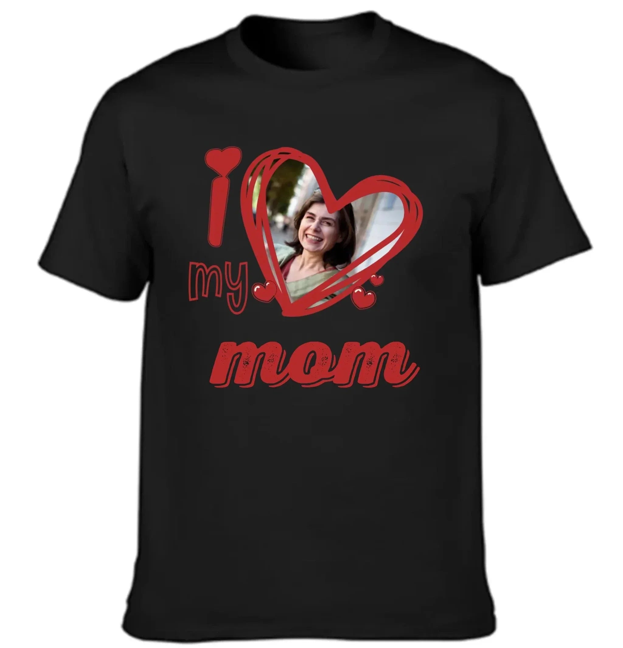 I Love My Mom - Personalized Photos and Cute and Loving T-shirt with Nicknames - Gift For Family,Mom,Grandma - Joliny