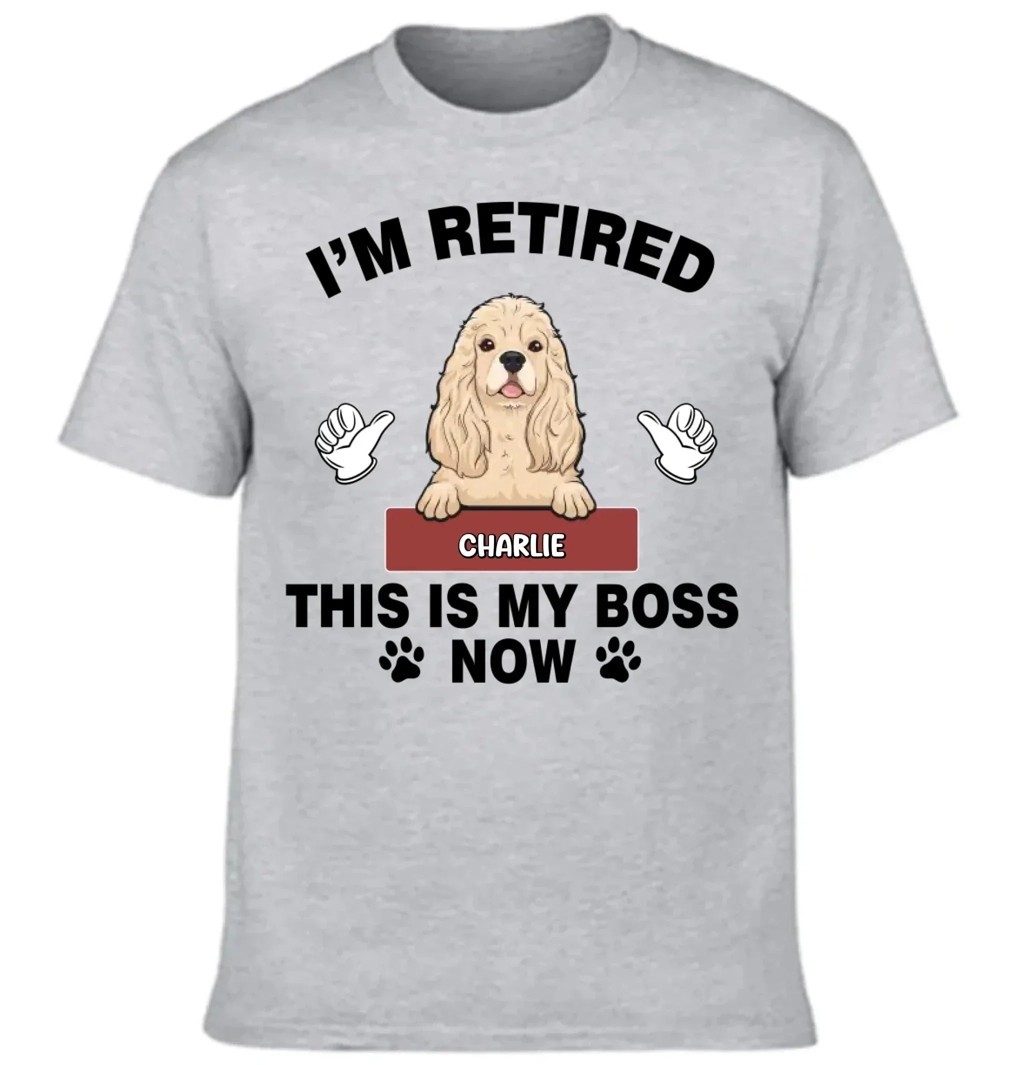 Customized Pet Themed T-shirt - Personalize Fashionable Clothing with Different Breed Pet Prints and Names - A Gift For Pet Lovers,Pet Owners - Joliny