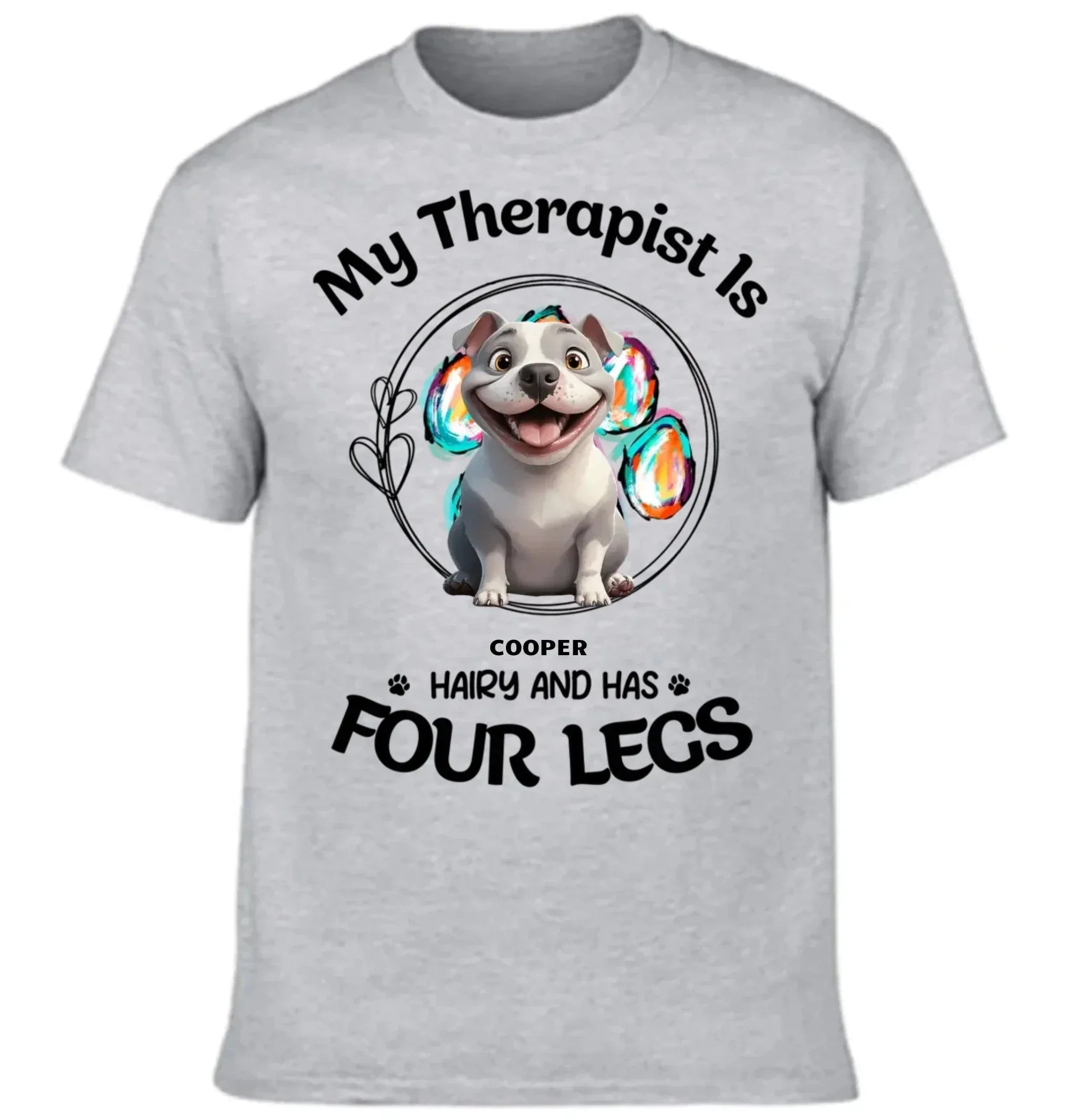 Customized Puppy Themed T-shirt - Personalized Puppy Pattern and Name Pet Memorial Clothes - A Gift For Dog Lovers,Dog Owners - Joliny