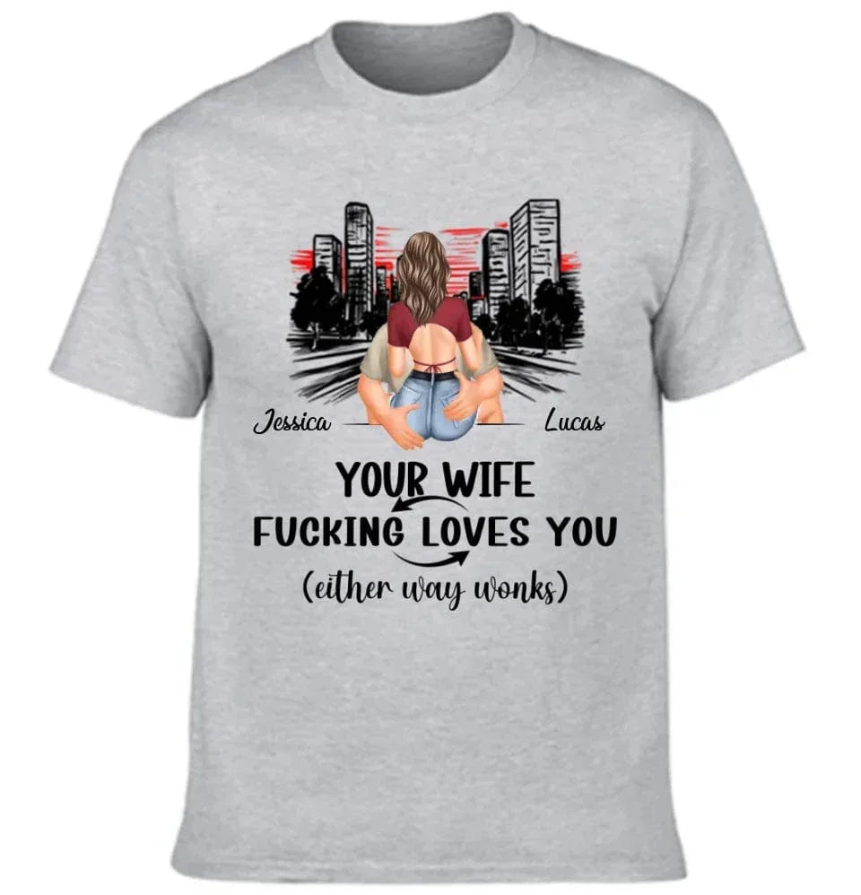 Customized Safe Driving Reminder T-shirt - Personalized Name and Character Safe Driving Themed Couple's Clothes - A Gift For Husband,Boyfriend - Joliny