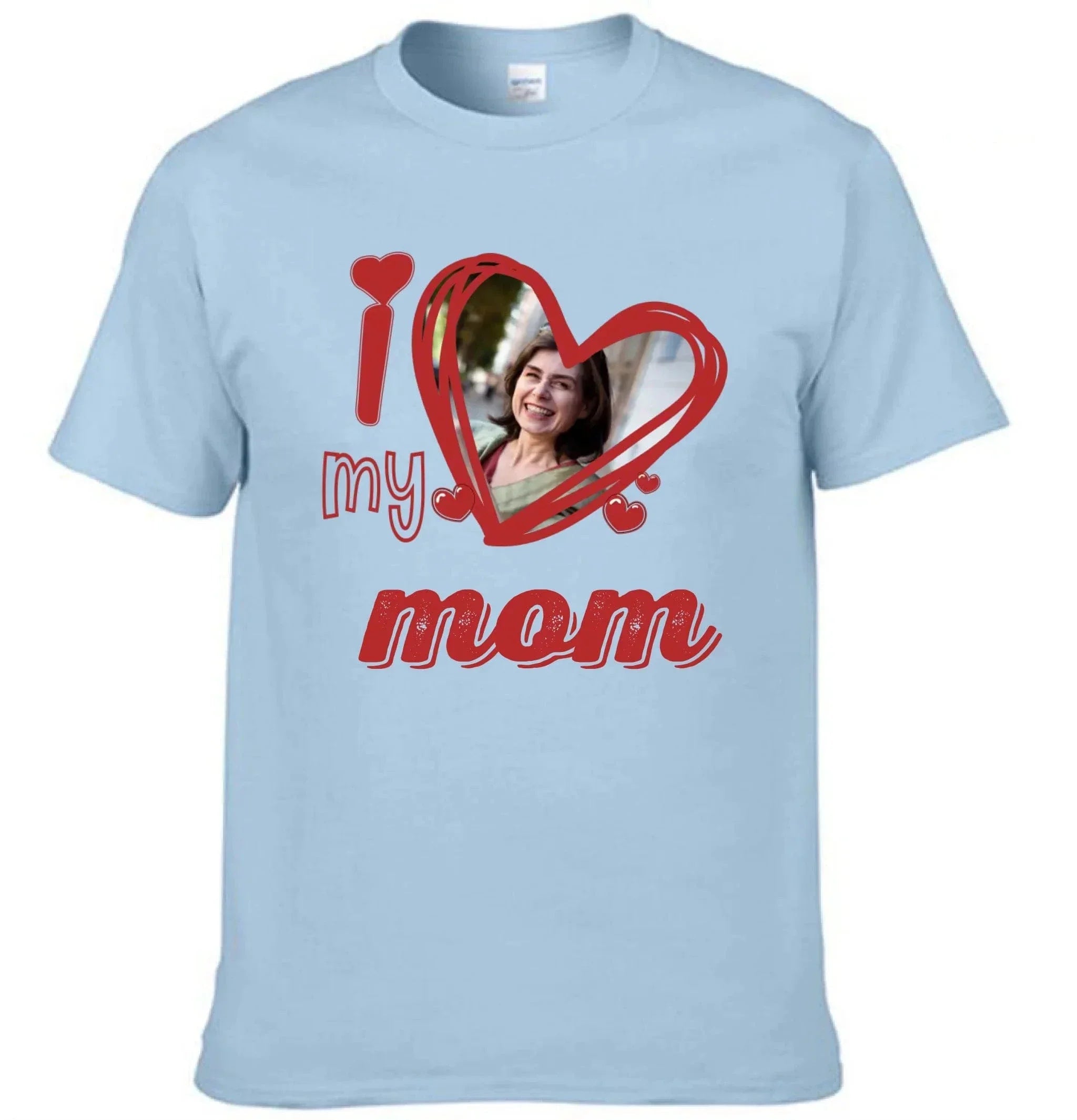 I Love My Mom - Personalized Photos and Cute and Loving T-shirt with Nicknames - Gift For Family,Mom,Grandma - Joliny