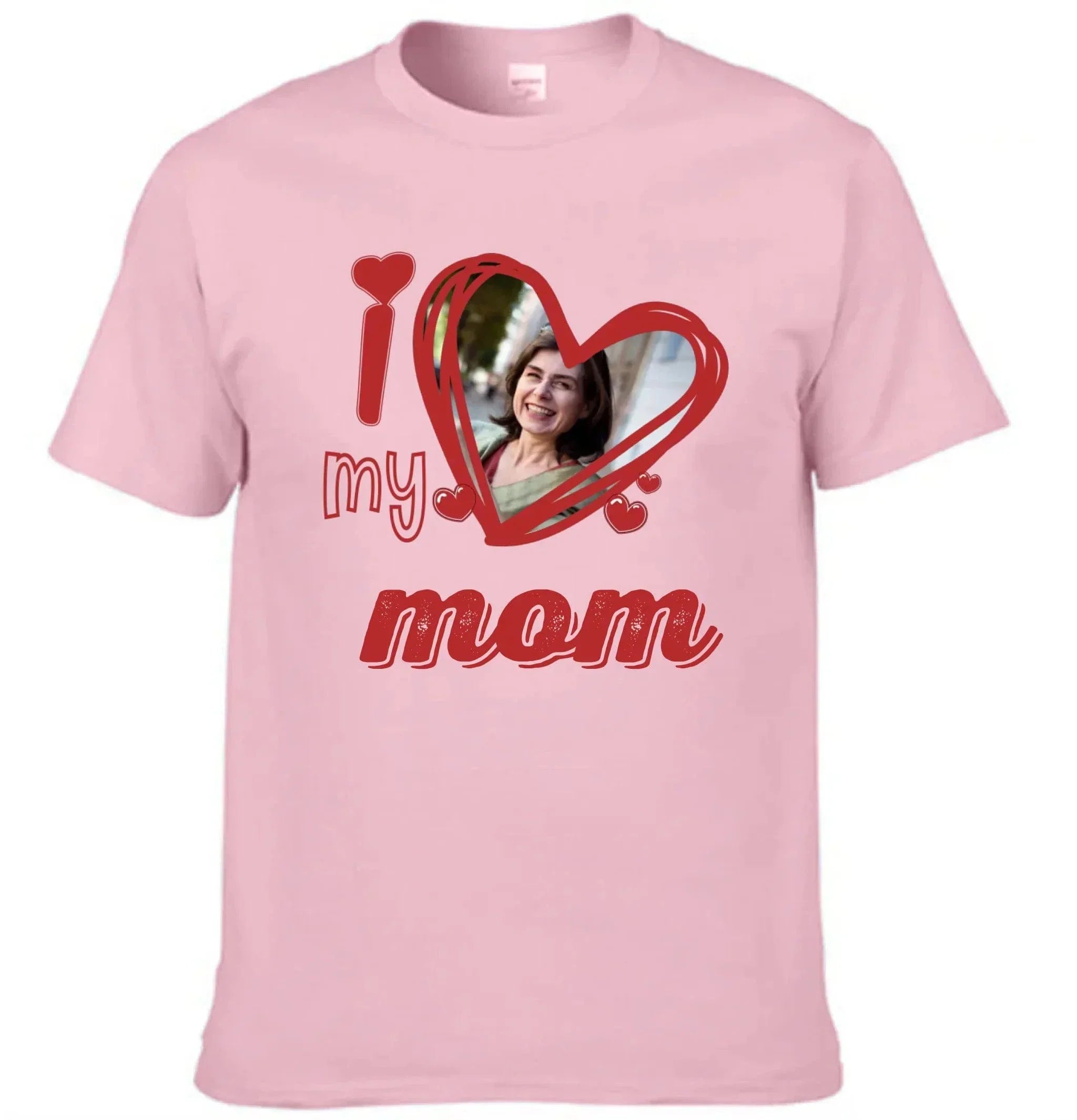 I Love My Mom - Personalized Photos and Cute and Loving T-shirt with Nicknames - Gift For Family,Mom,Grandma - Joliny