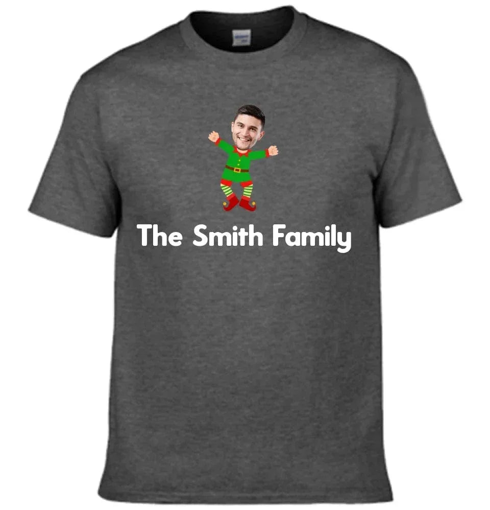 Customized Christmas Style Elf Costumes - Personalized Family Name And Photo Clothes - A Gift For Family,Team - Joliny