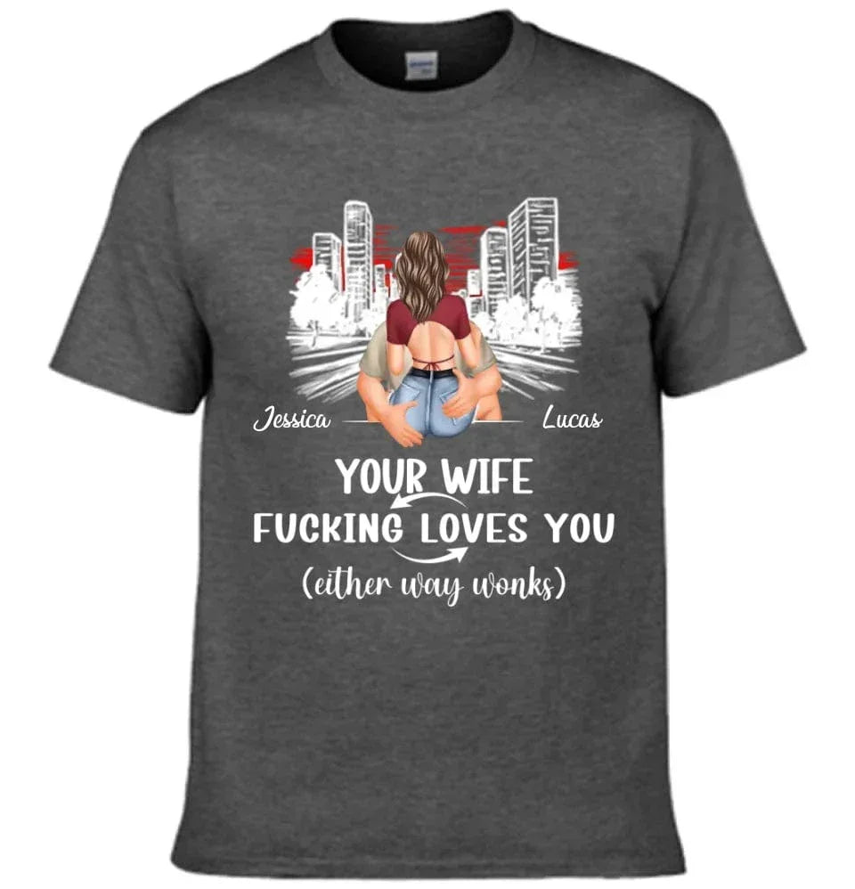 Customized Safe Driving Reminder T-shirt - Personalized Name and Character Safe Driving Themed Couple's Clothes - A Gift For Husband,Boyfriend - Joliny